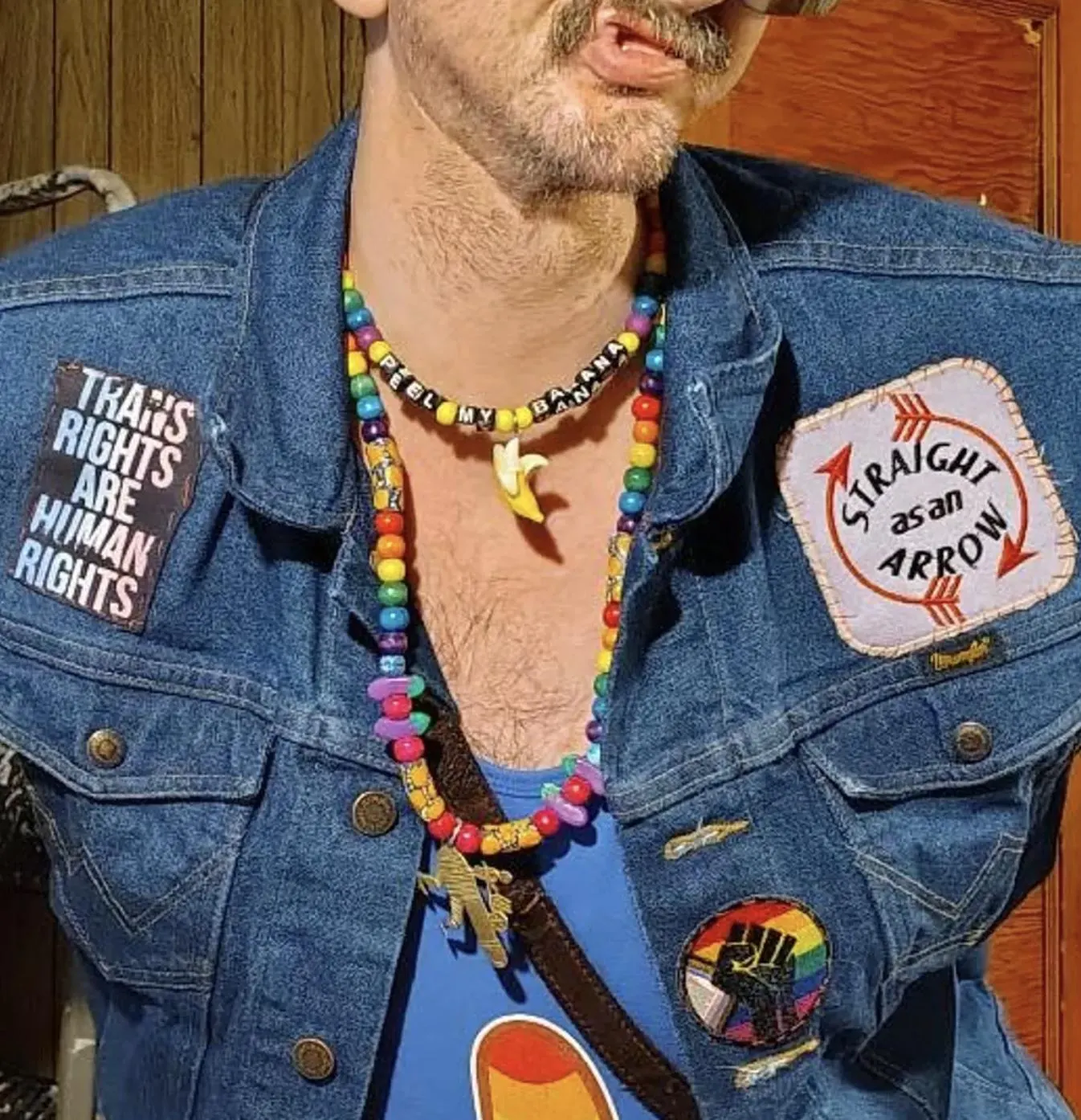 Trans Rights Are Human Rights Patch: Multicolor Punk Protest, Sew-On - image 2