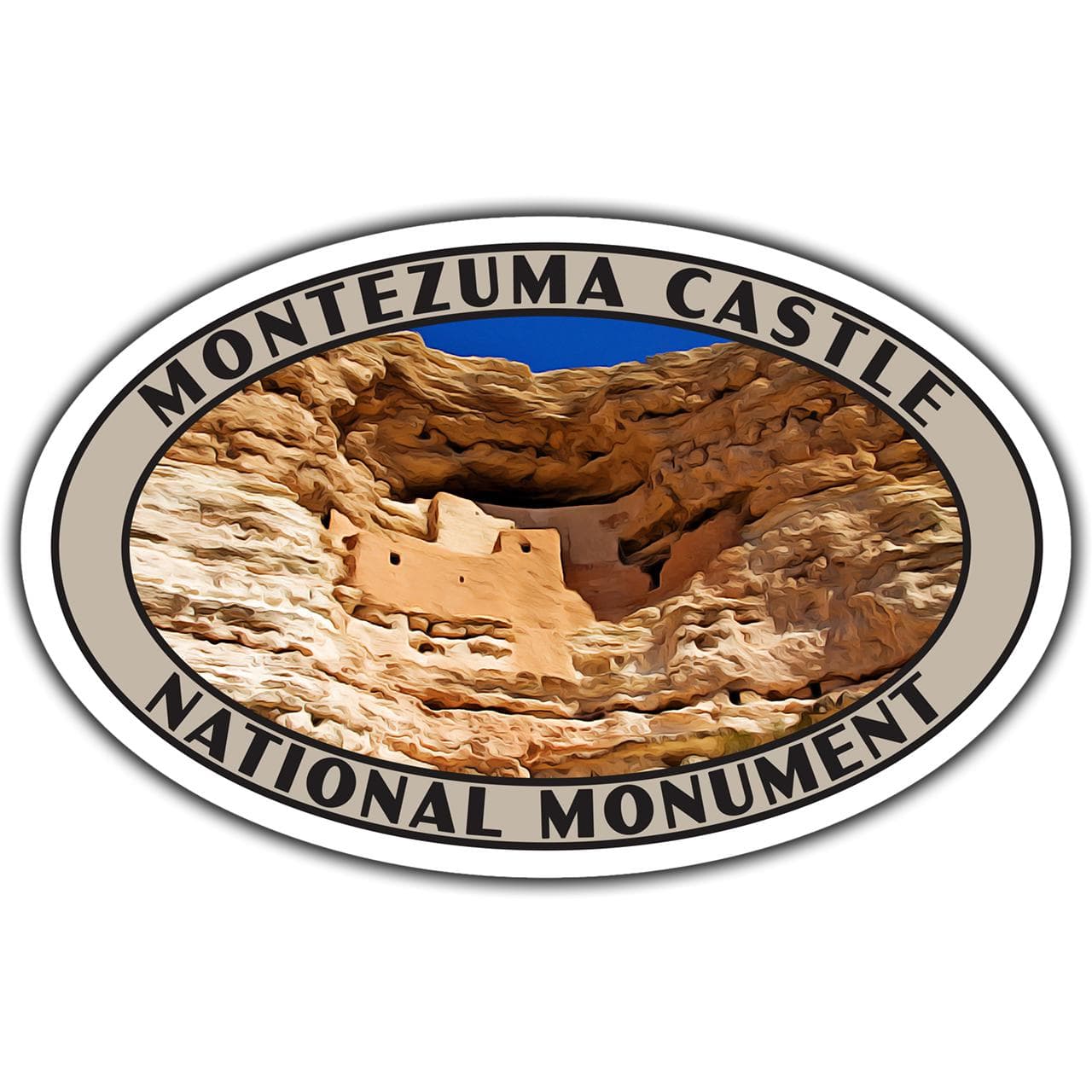 Montezuma Castle National Monument Sticker | Montezuma Castle Monument Sticker | 3.25" x 2.1" to 6.25" x 4" | Made in USA | Free Shipping