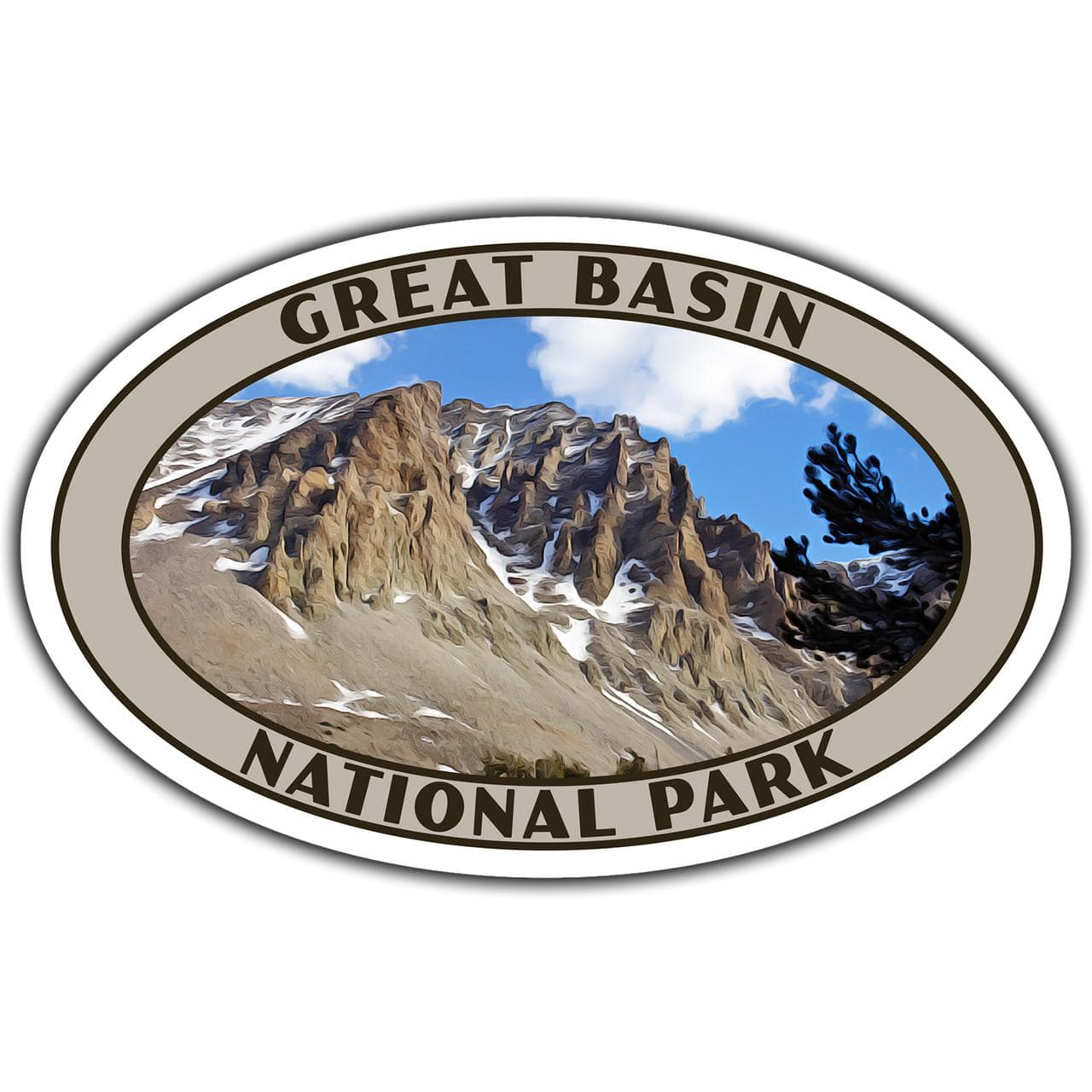 Great Basin National Park Sticker |  Great Basin Sticker | Vinyl Sticker | 3.25" x 2.1" to 6.25" x 4" | Made in USA | Free Shipping