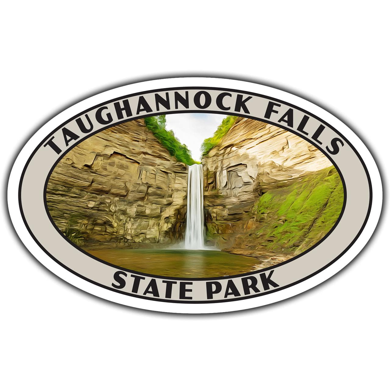 Taughannock Falls State Park Sticker | Taughannock Falls Sticker | Vinyl Sticker | 3.25" x 2.1" to 6.25" x 4" | Made in USA | Free Shipping