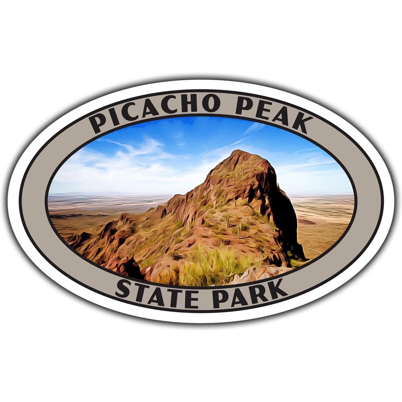 Picacho Peak State Park Sticker | Picacho Peak Sticker | Vinyl Sticker | 3.25" x 2.1" to 6.25" x 4" | Made in USA | Free Shipping