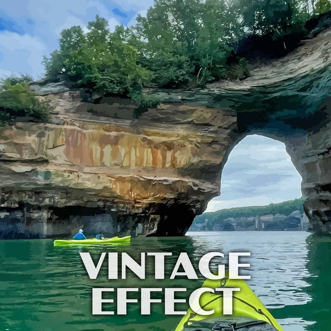 Pictured Rocks National Lakeshore Poster | Vintage WPA Style Travel Poster | 8" x 10" to 24" x 36" | Made in USA | Free Shipping - image 3