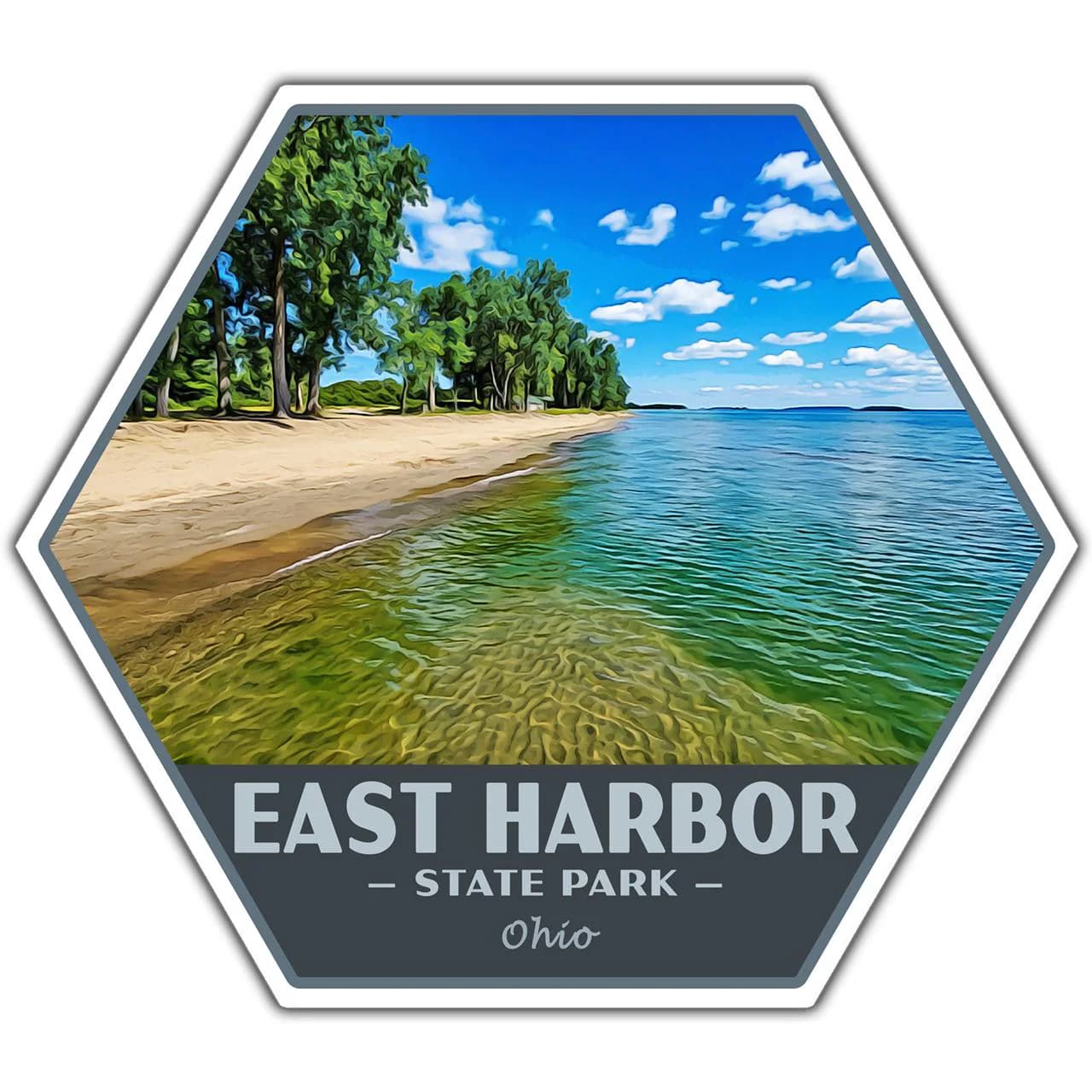 East Harbor State Park Sticker | East Harbor Sticker | Vinyl Sticker | 2.25" x 2" to 3.4" x 3.0" | Made in USA | Free Shipping