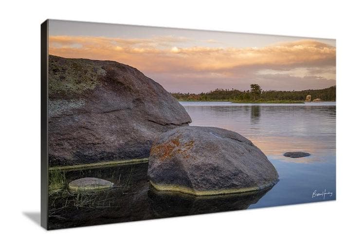 Dowdy Lake Sunset Photo: Red Feather Lakes, Colorado Wall Art - image 4