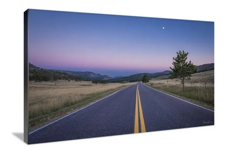 Rocky Mountain Sunset Print, Stove Prairie Road, Colorado Wall Art - image 3