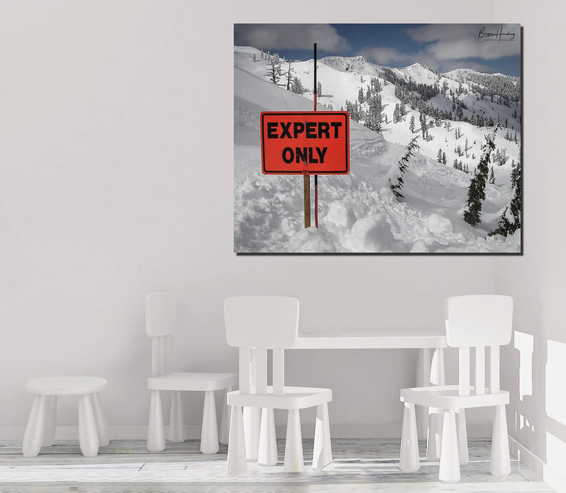 Lake Tahoe Skiing Photograph, Alpine Meadows Powder Day Art - image 3