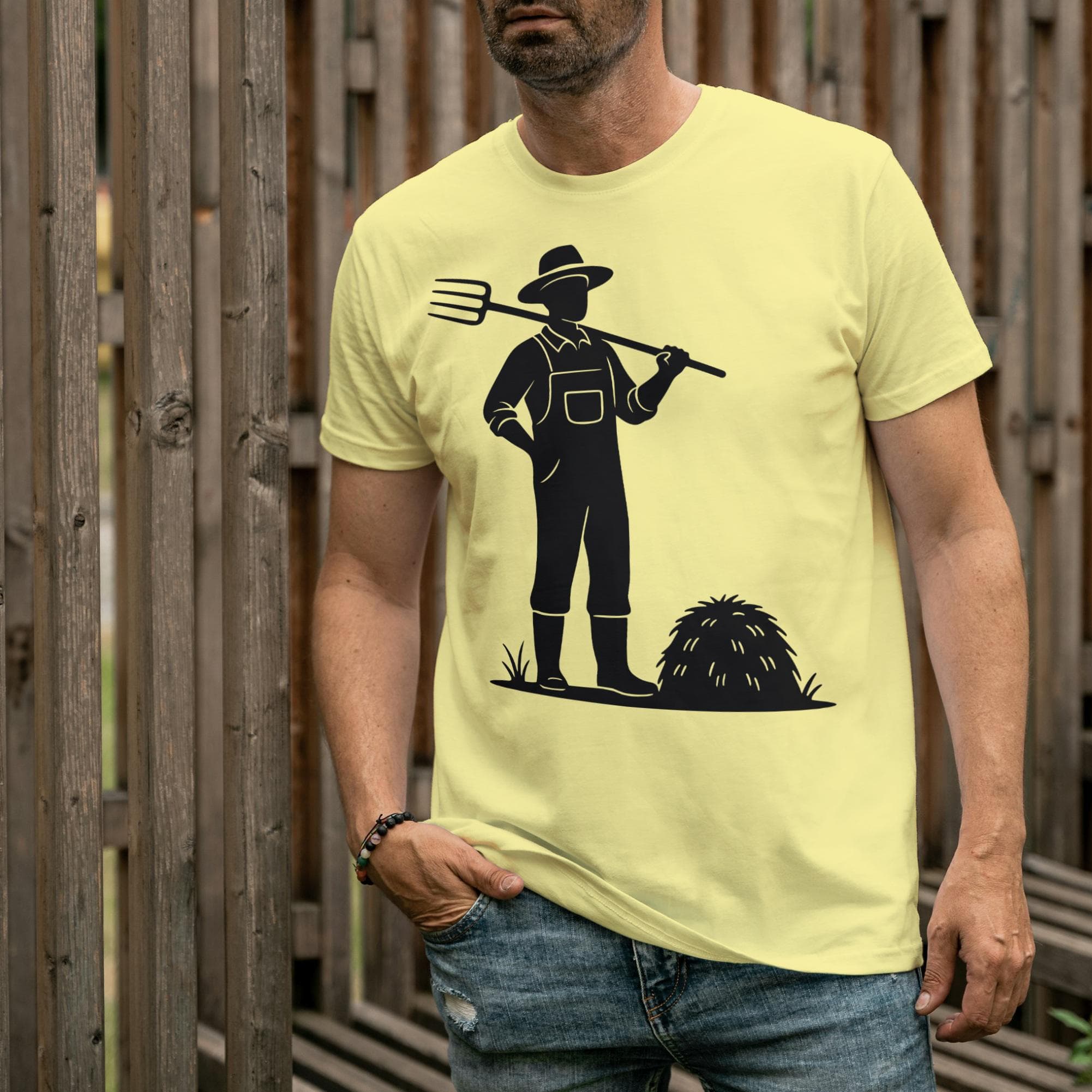 Farmer SVG DXF PNG File for Cricut Silhouette - Cutting, Engraving, Agriculture Clipart - image 4