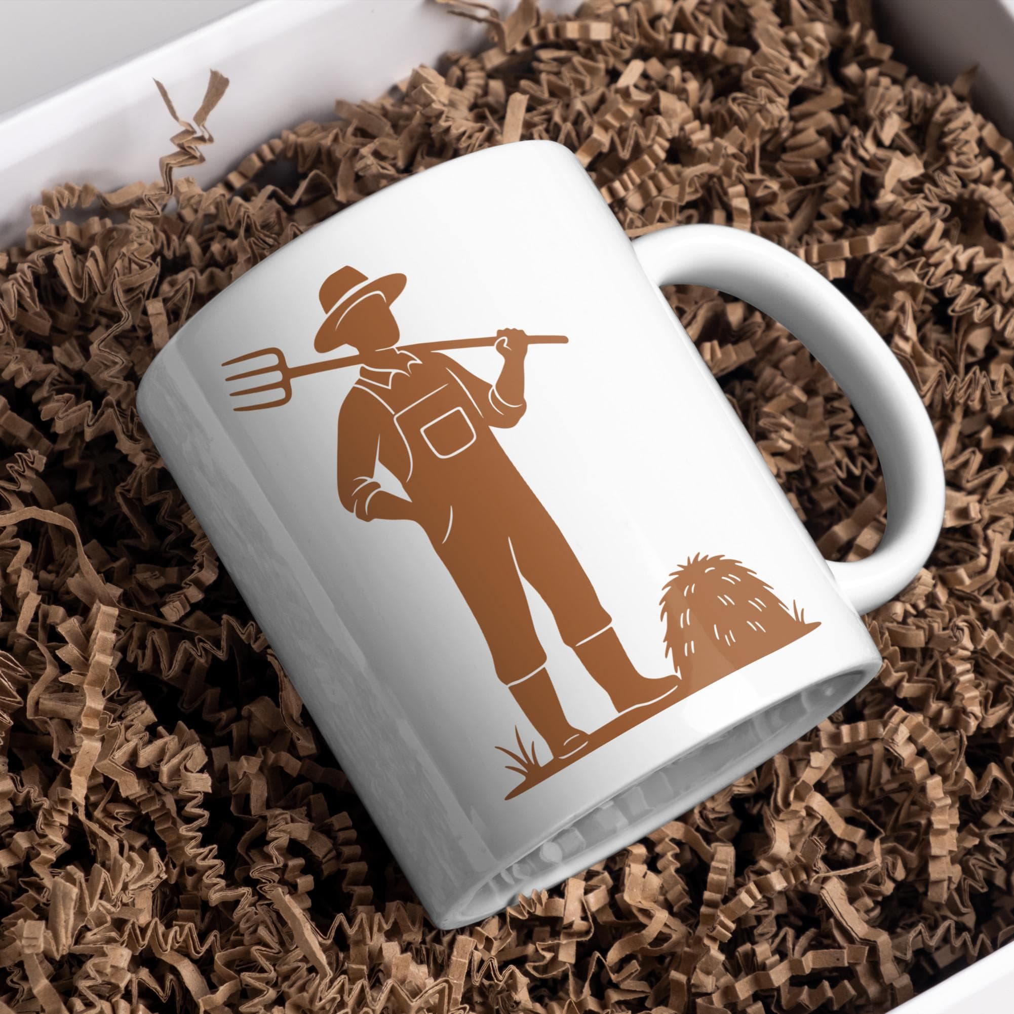 Farmer SVG DXF PNG File for Cricut Silhouette - Cutting, Engraving, Agriculture Clipart - image 2