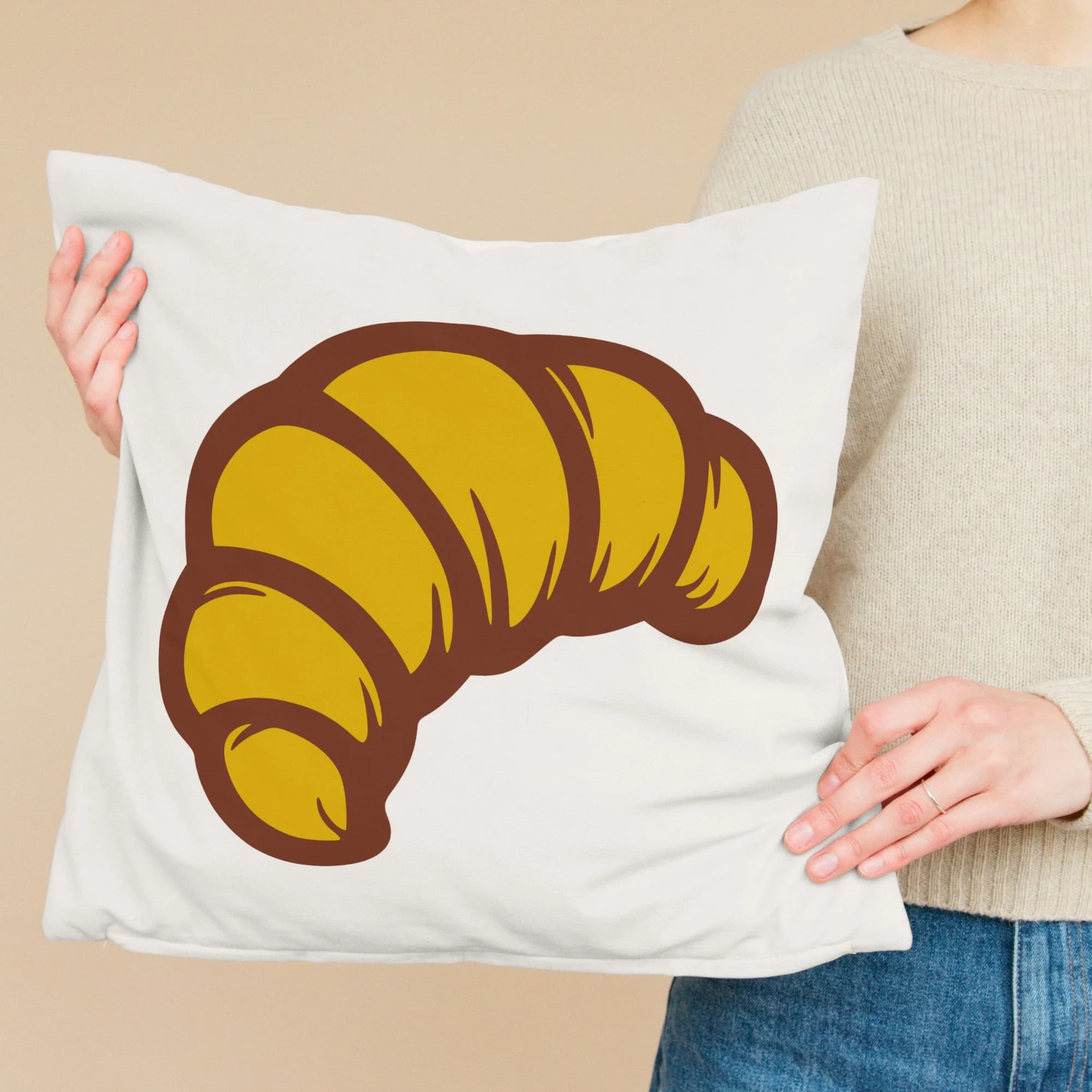 Croissant Layered SVG DXF Files for Cricut & Silhouette: Pastry PNG Clipart for Sublimation - image 2