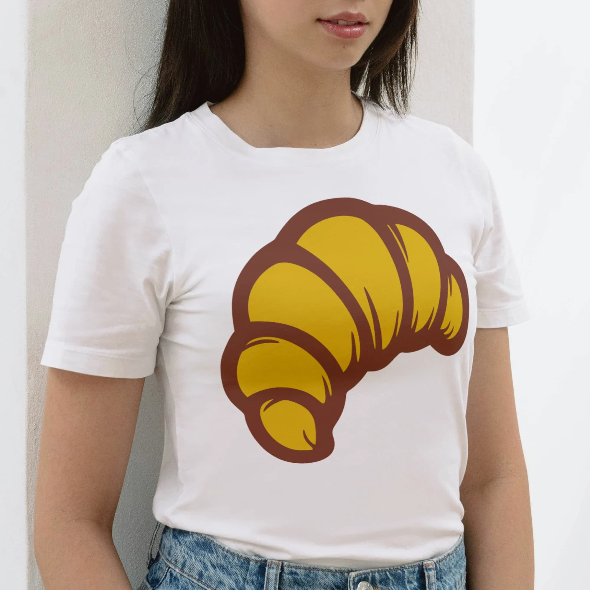 Croissant Layered SVG DXF Files for Cricut & Silhouette: Pastry PNG Clipart for Sublimation - image 4
