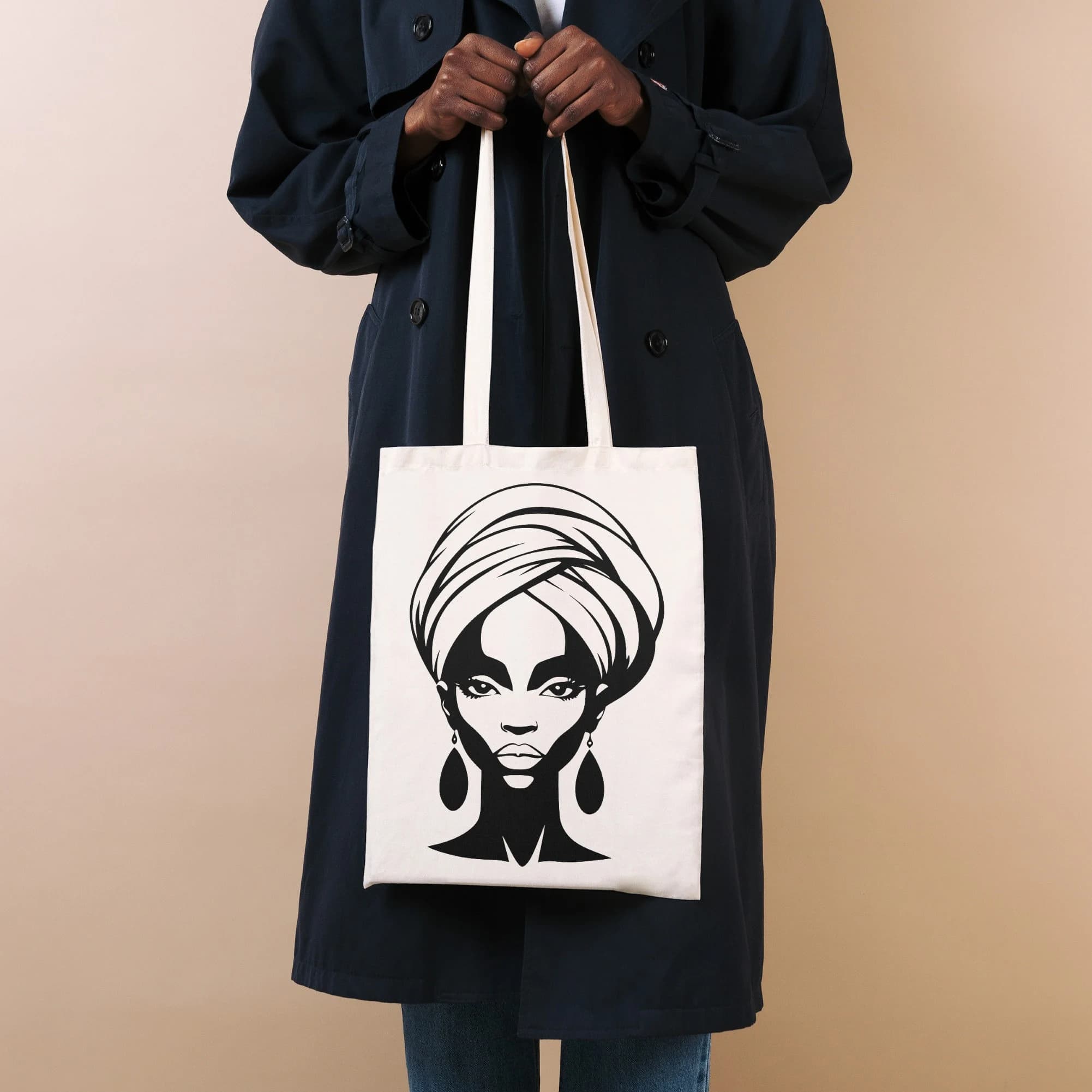 African Woman Portrait SVG PNG: Turban Clipart, Cricut & Silhouette Cut File (Digital Download) - image 4