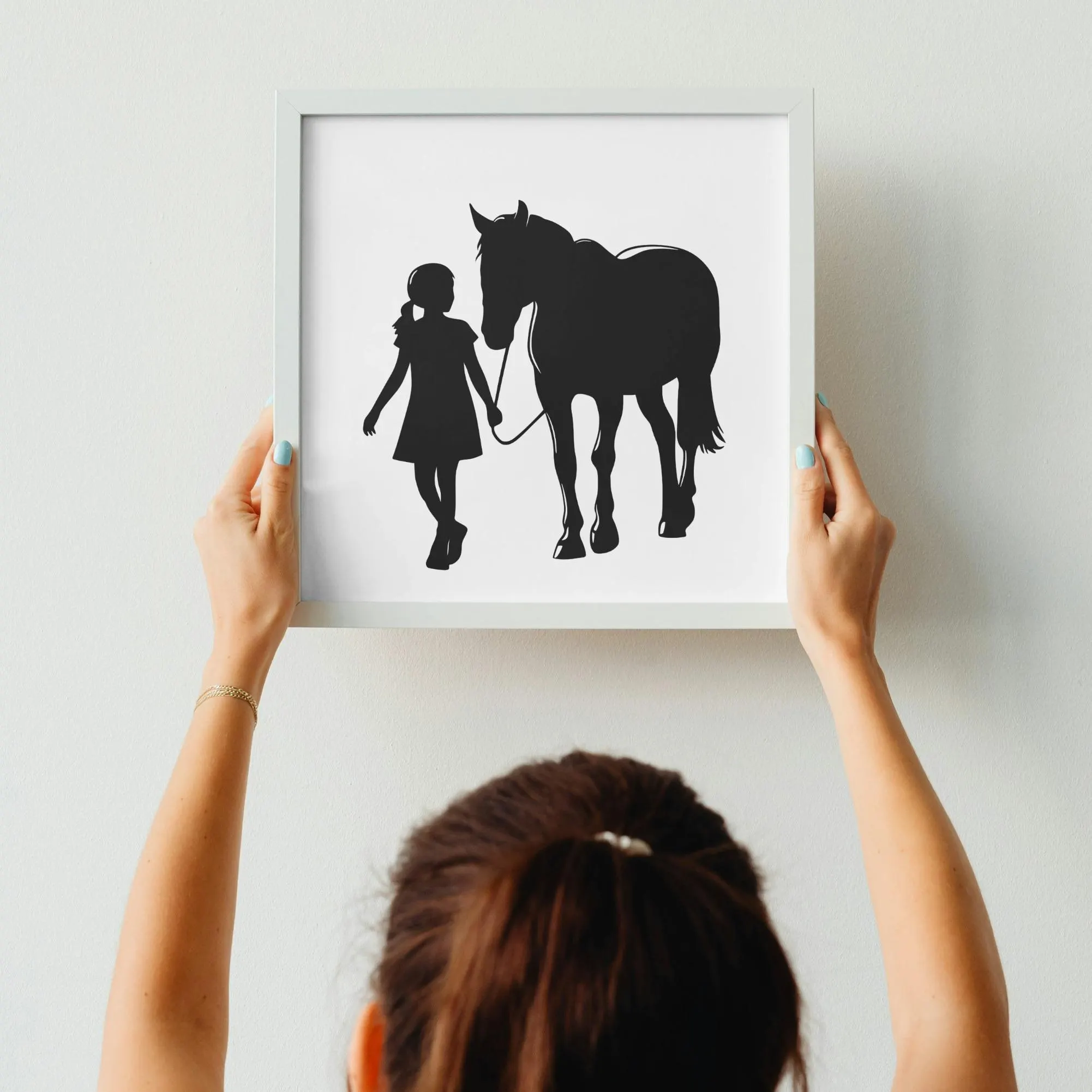 Girl With Horse SVG PNG Files: Clipart for Cutting, Engraving, Printing (Digital Download) - image 4