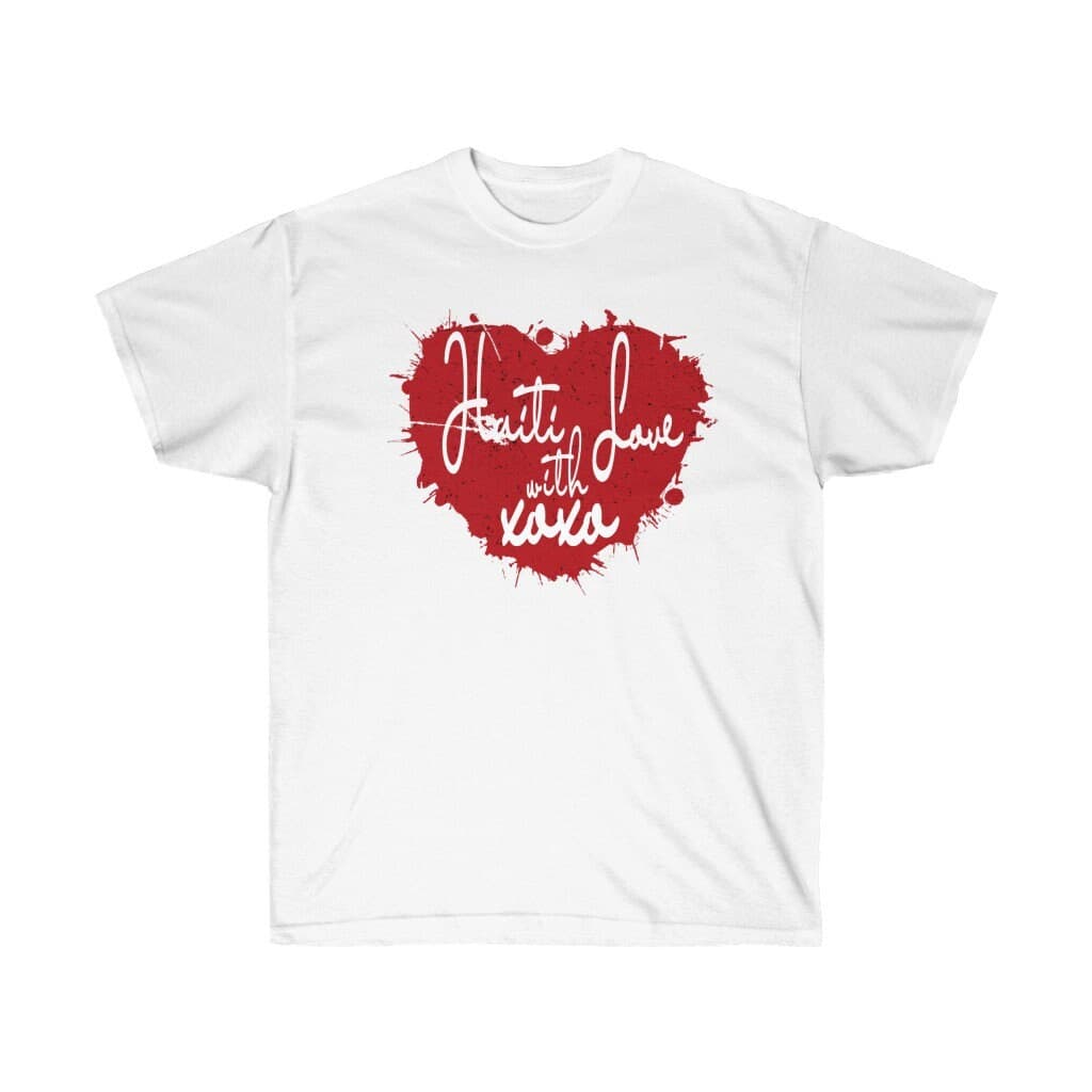Haiti Love Heart T-Shirt: Haitian Pride Clothing