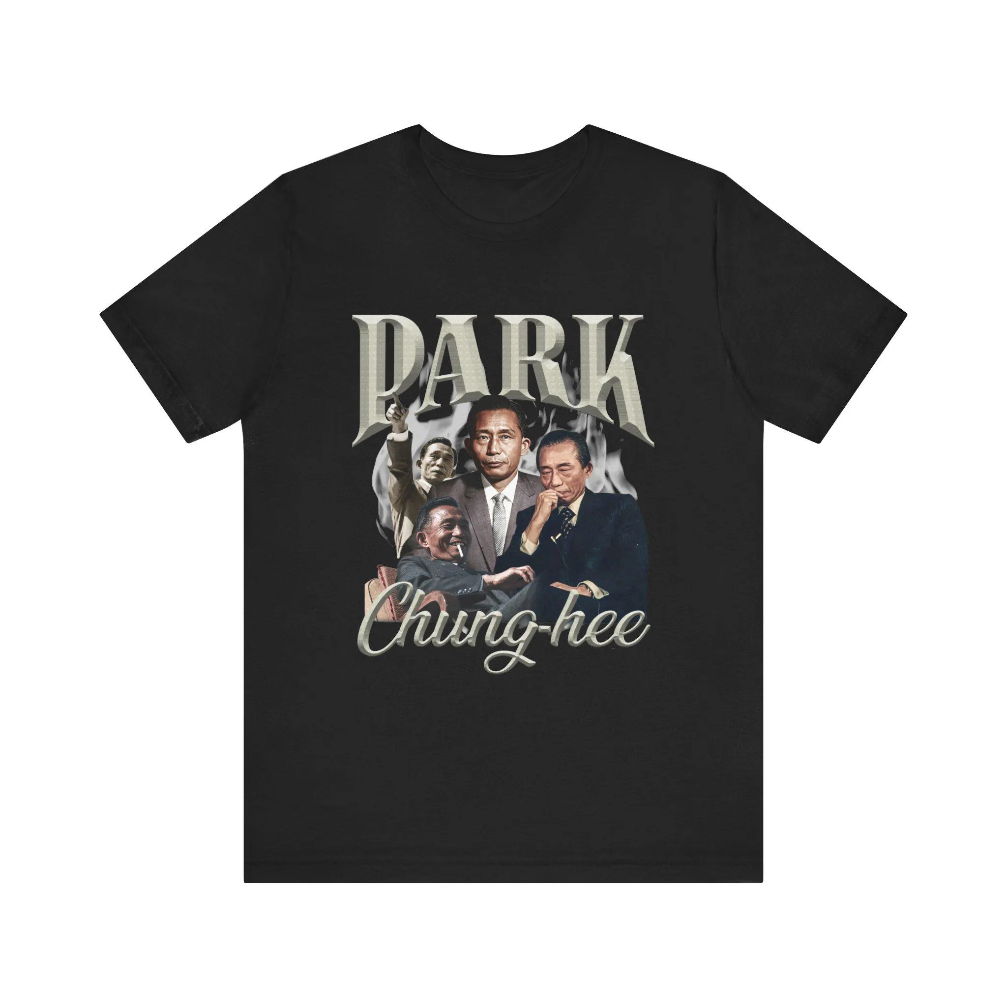 Park Chung Hee Portrait Tee | Vintage Political Figure Illustration - image 5