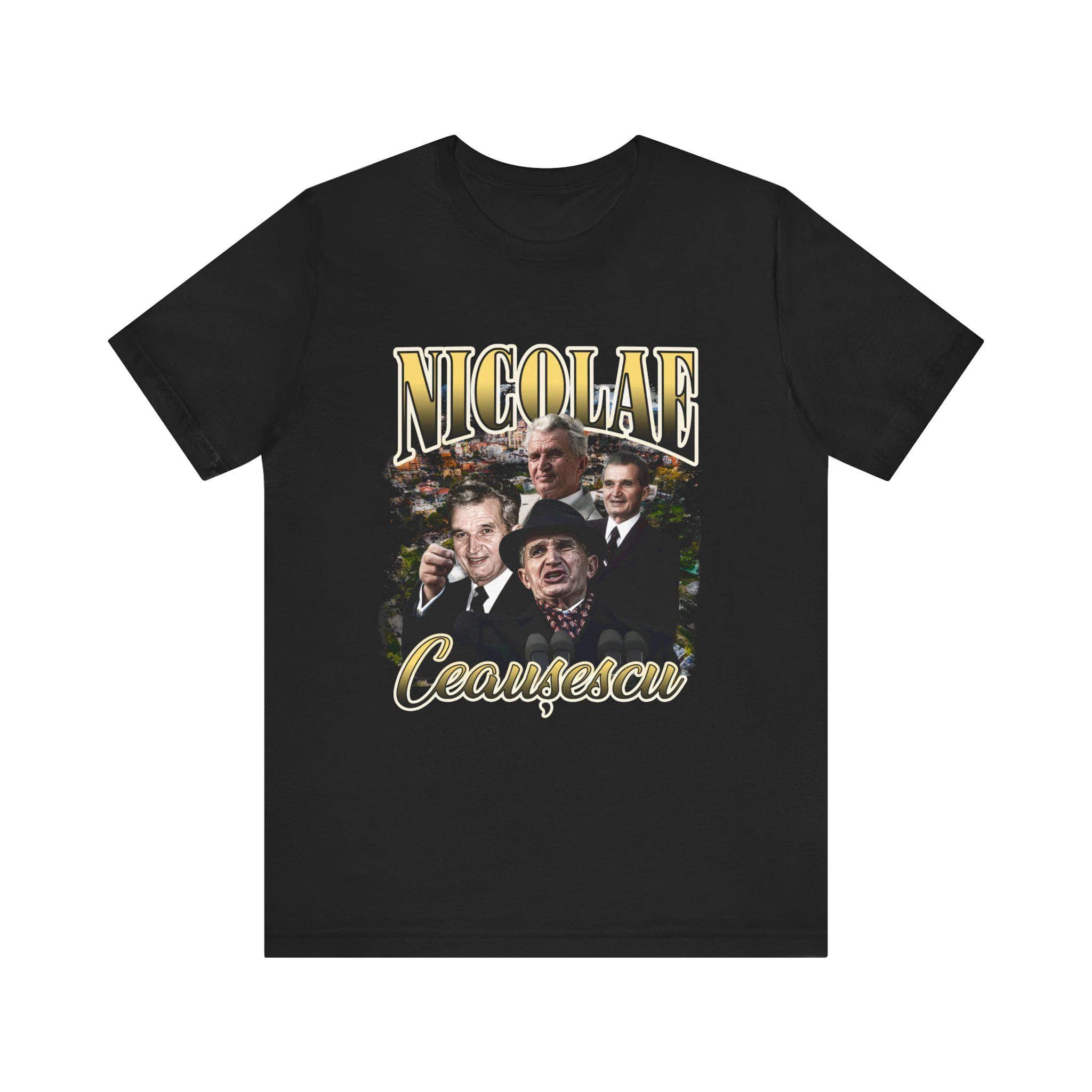 Nicolae Ceausescu Portrait Tee | Historical Communist Leader Shirt