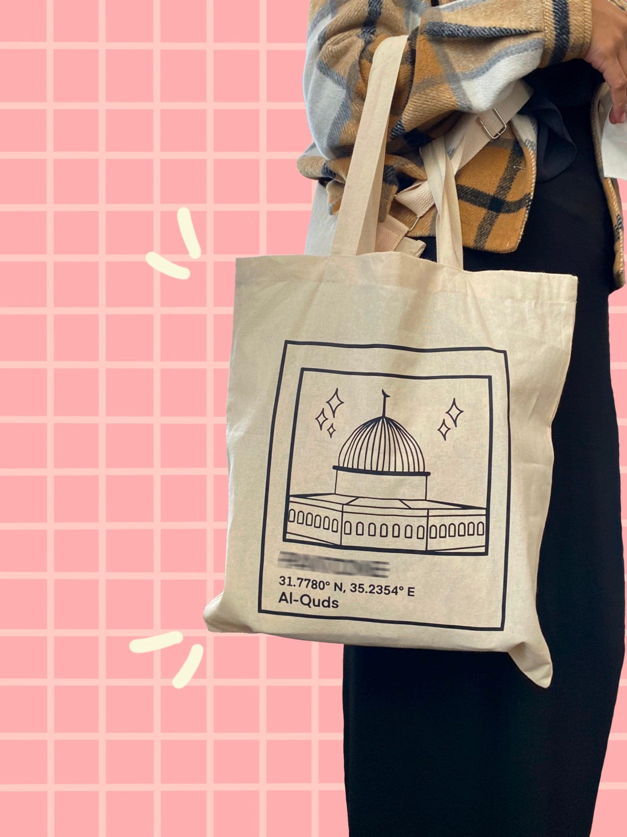 Al-Aqsa Mosque Cotton Canvas Tote Bag | Islamic Gift