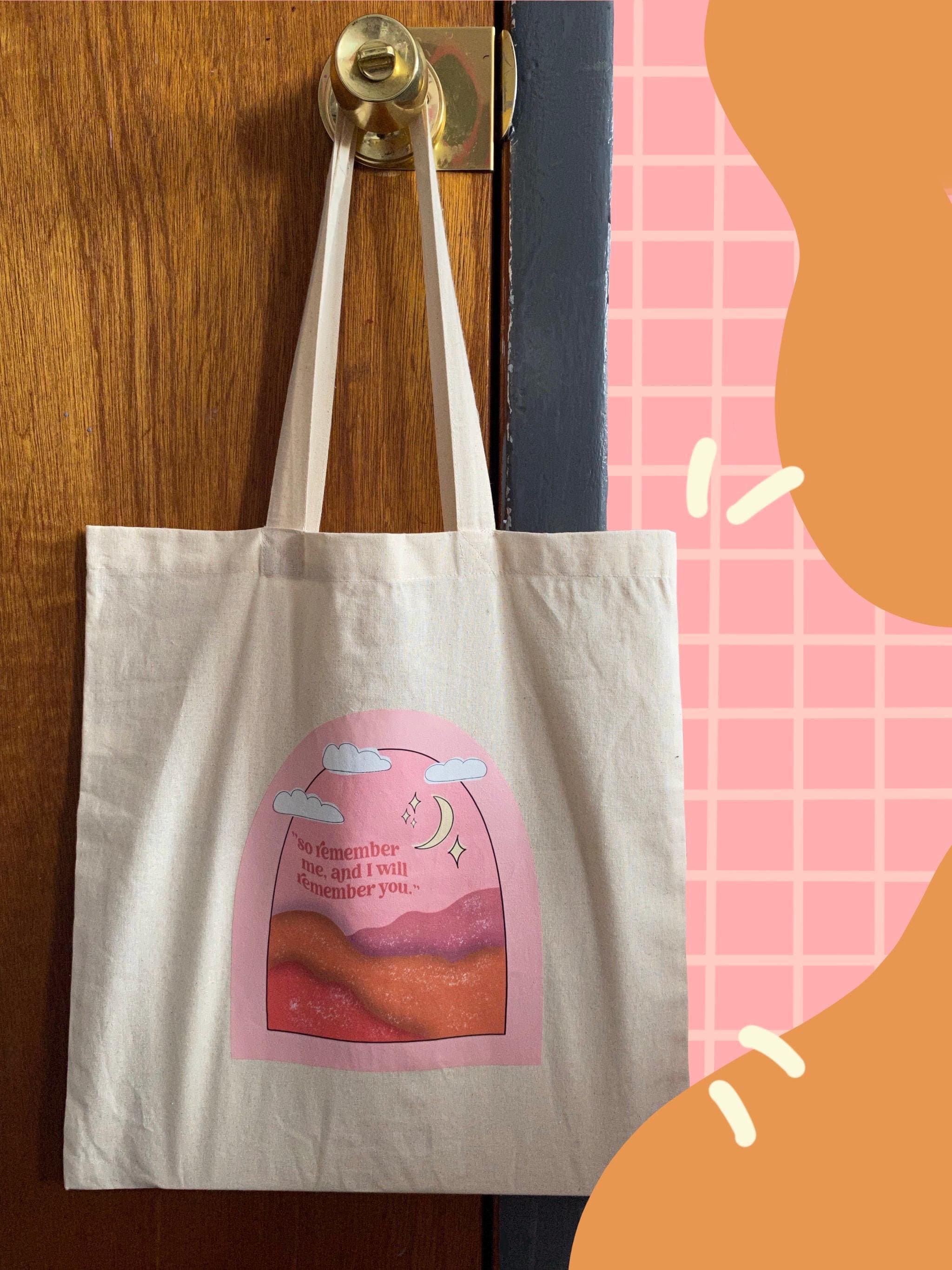 Pink Aesthetic Cotton Canvas Tote Bag | Islamic Gift - image 3