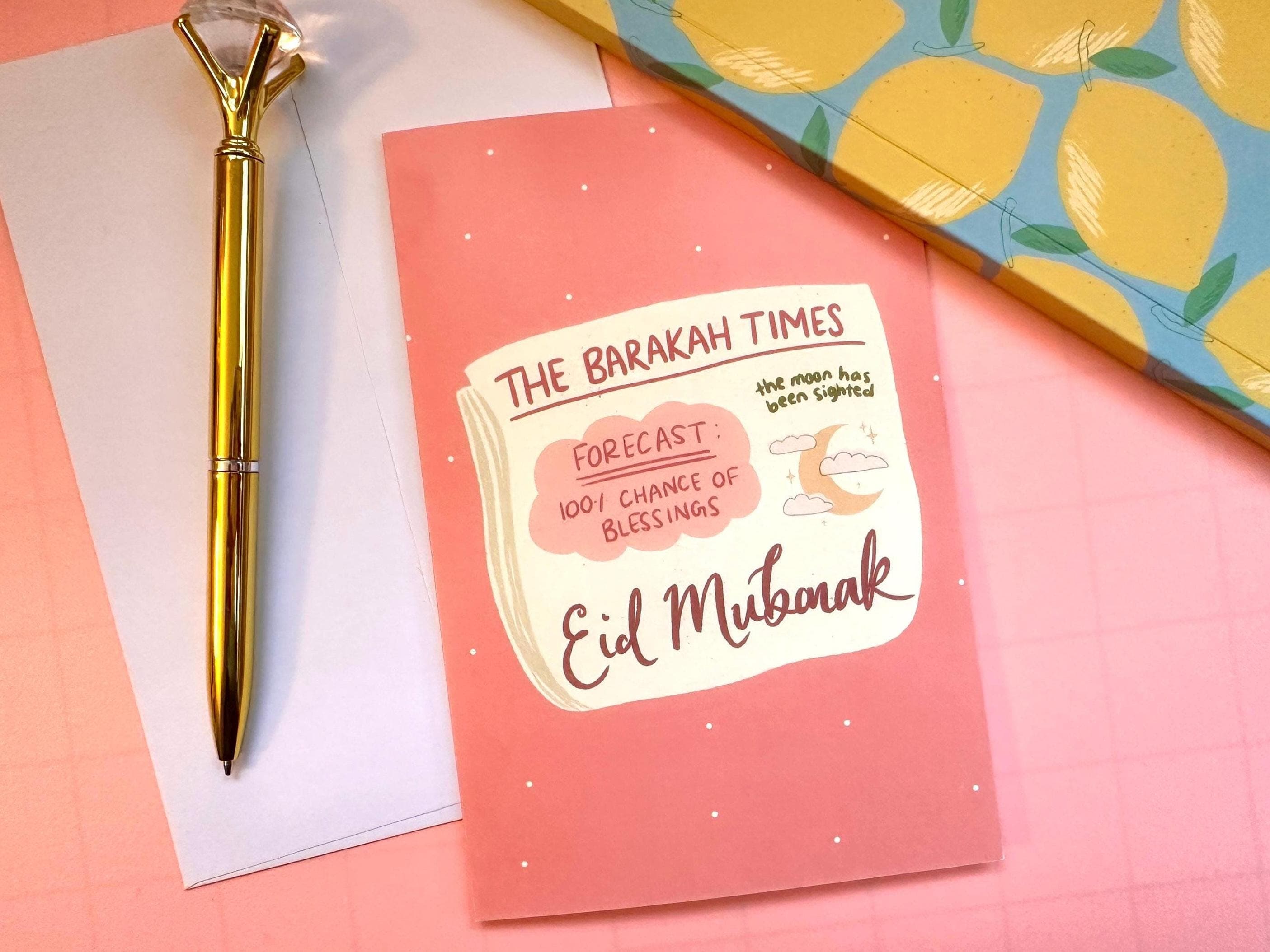 Eid Mubarak Greeting Card | Islamic Holiday | Muslim Gift