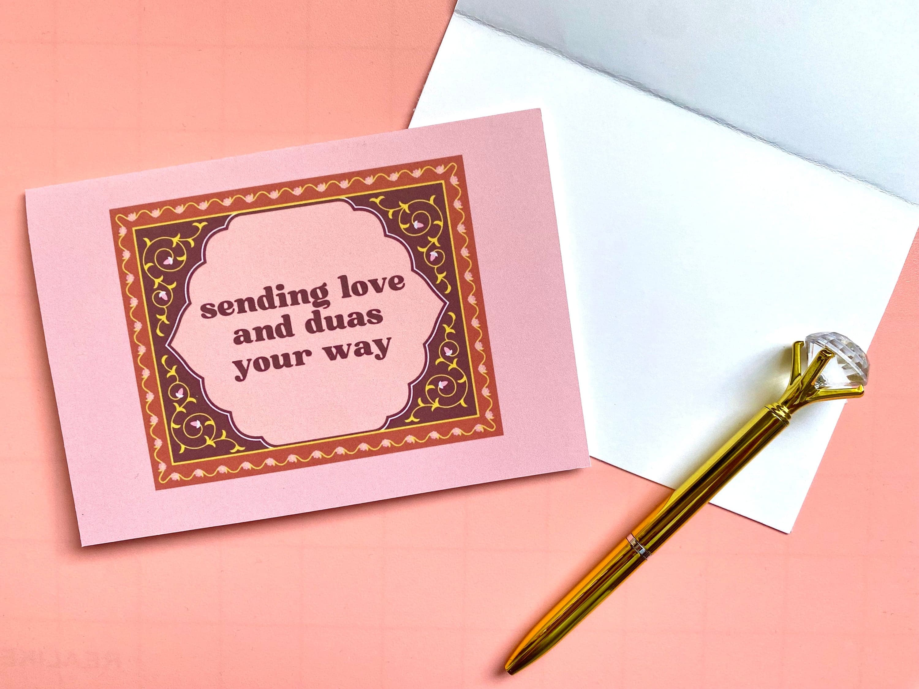 Islamic Greeting Card | Sending Love and Duas, Eid Gift