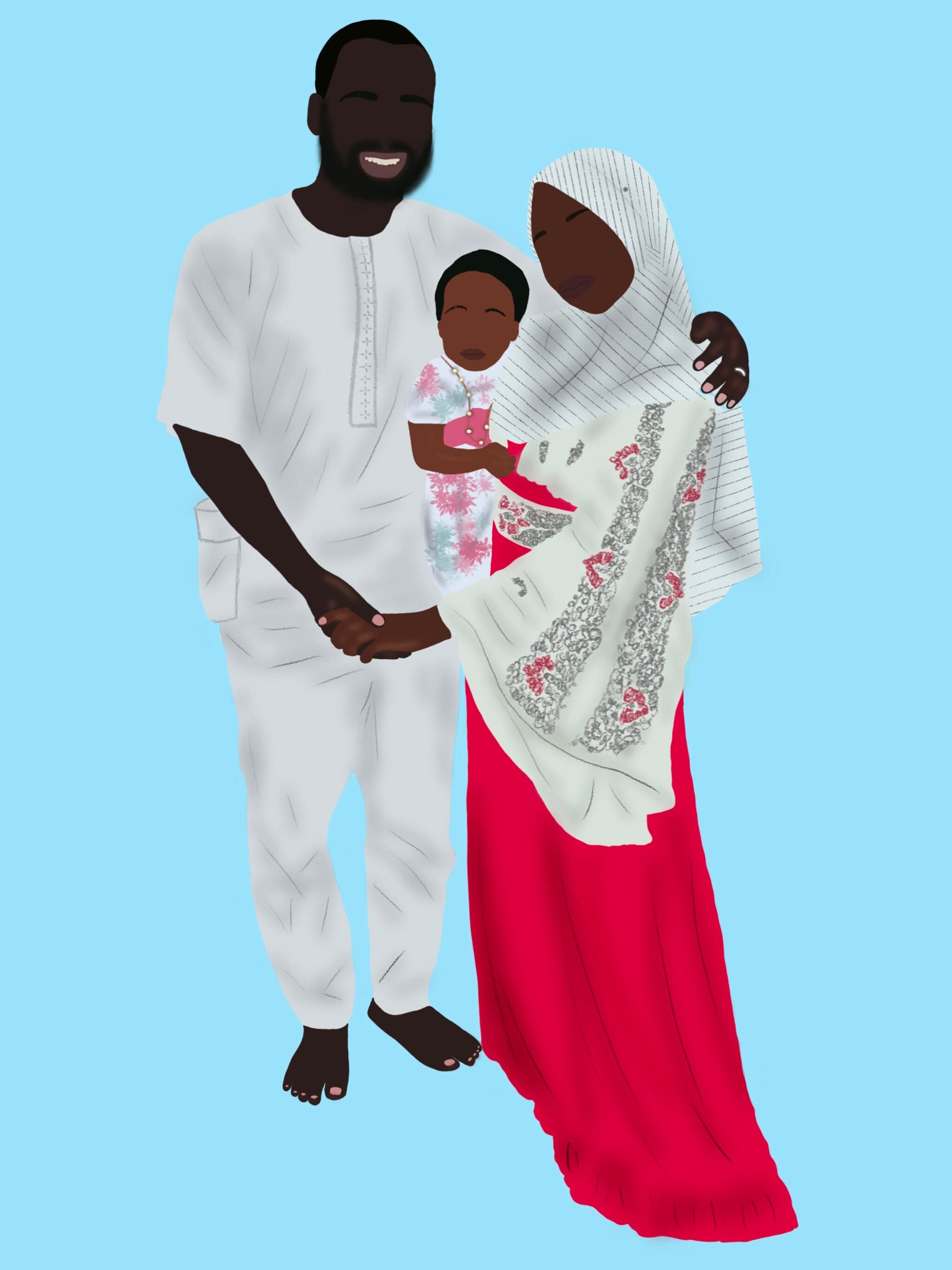 Custom Faceless Portrait | Personalized Digital Illustration (PDF) - image 4