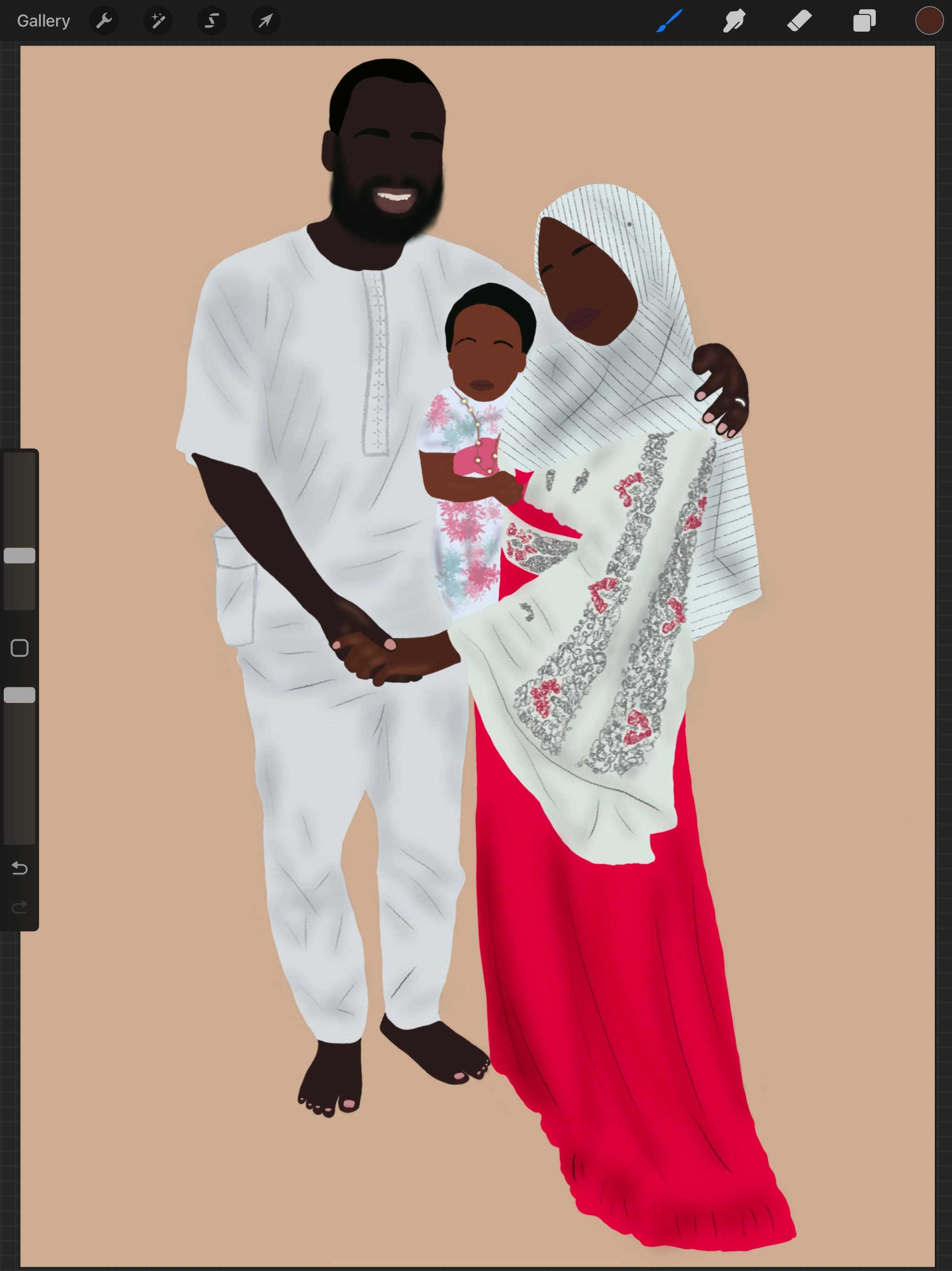 Custom Faceless Portrait | Personalized Digital Illustration (PDF) - image 3