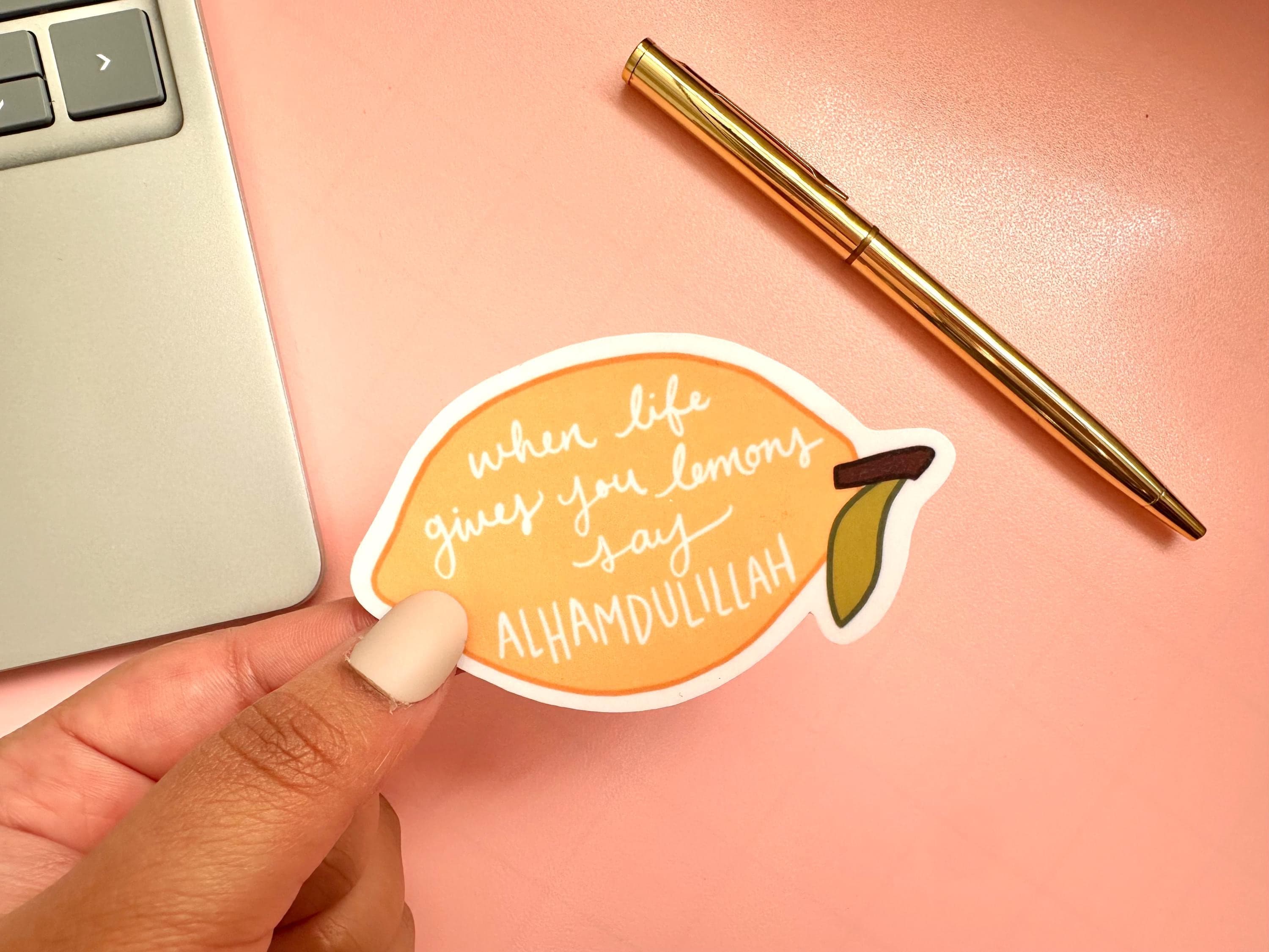 Lemon Alhamdulillah Sticker | Islamic Gift, Laptop Decal