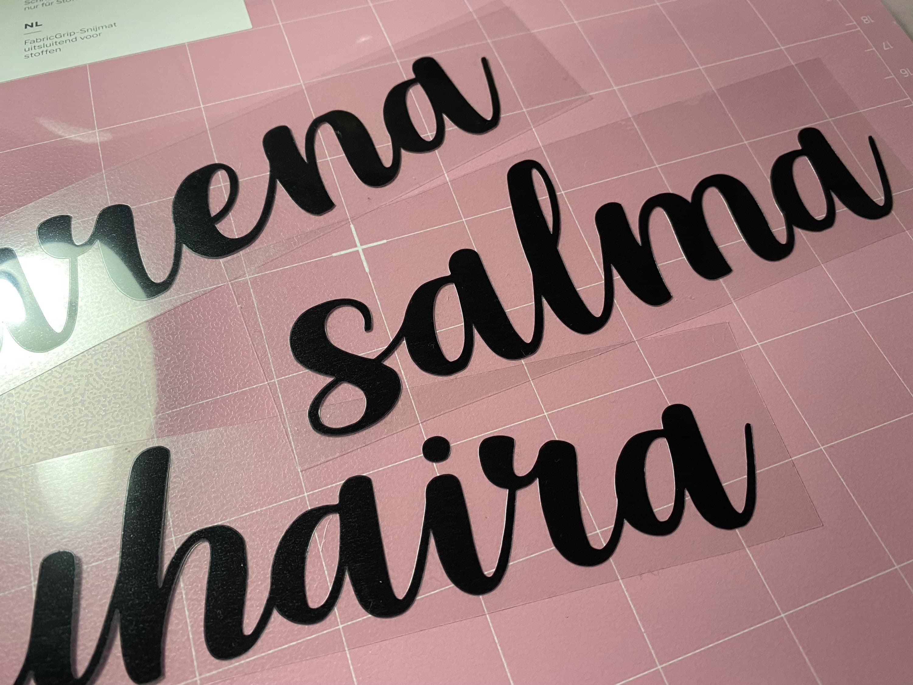 Calligraphy Font Iron On Decal | Custom Name, DIY Gift - image 3