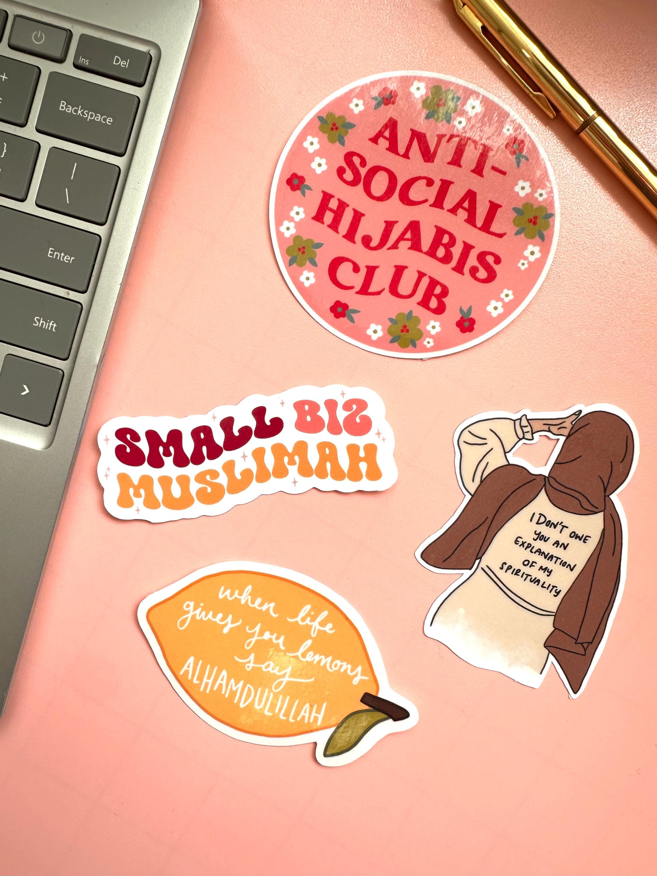 Lemon Alhamdulillah Sticker | Islamic Gift, Laptop Decal - image 3