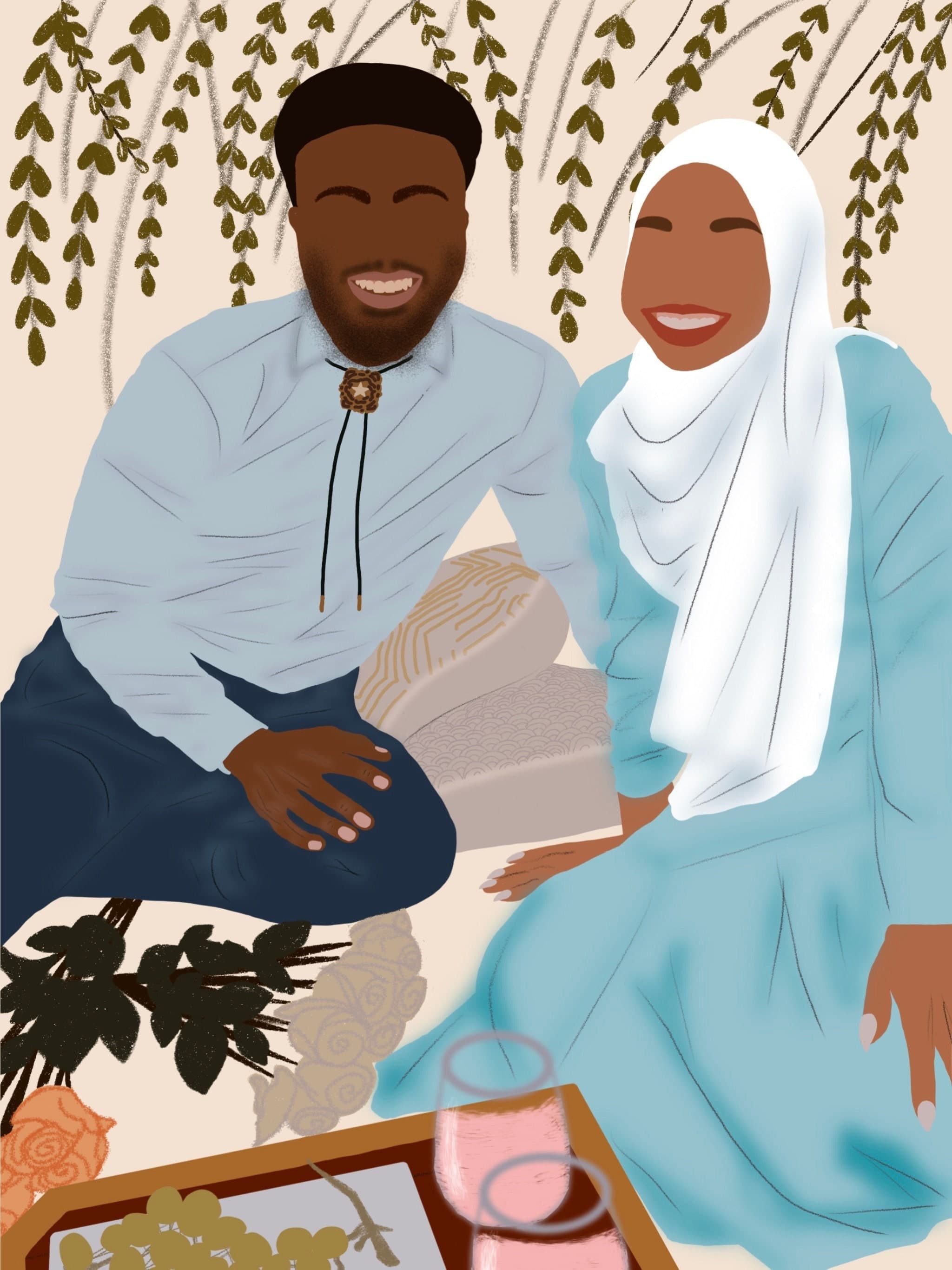 Custom Faceless Portrait | Personalized Digital Illustration (PDF)