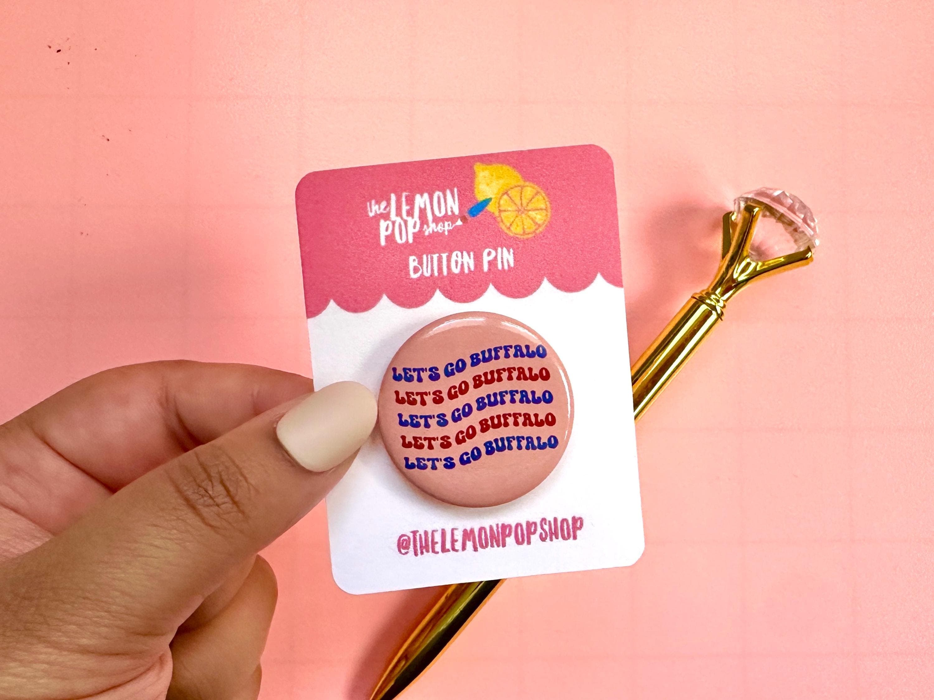 Buffalo Bills Pin | Bills Mafia Button | 1.25 inch