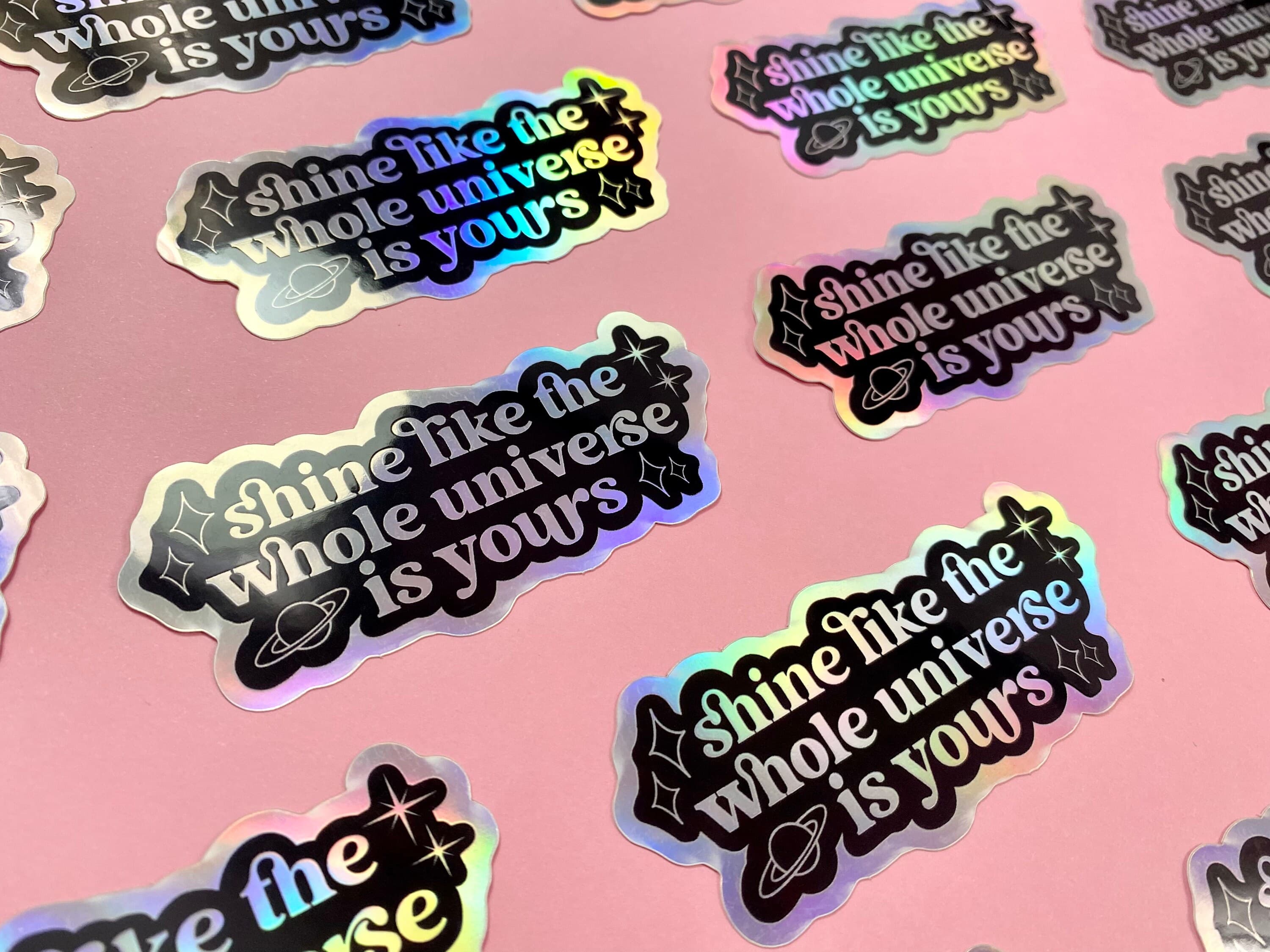 Holographic Rumi Quote Sticker | Waterproof Vinyl Laptop Decal - image 4