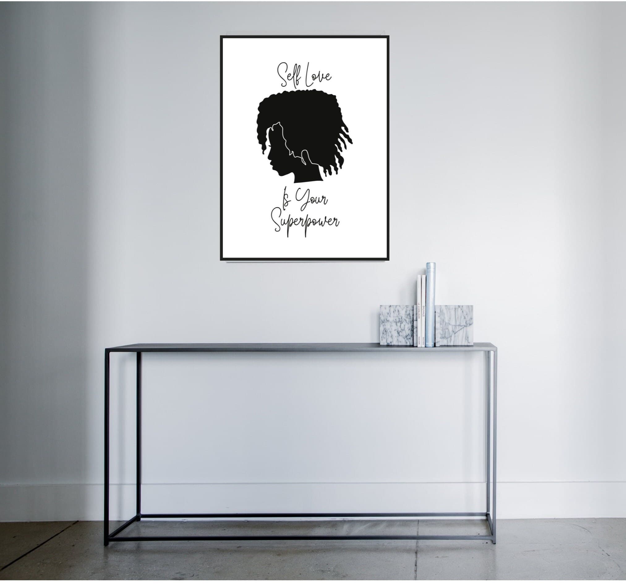 Self Love Is Your Superpower, Positive Wall Art, Digital Download, Printable, Love Print, Digital Print, Affirmation Wall Art - image 5
