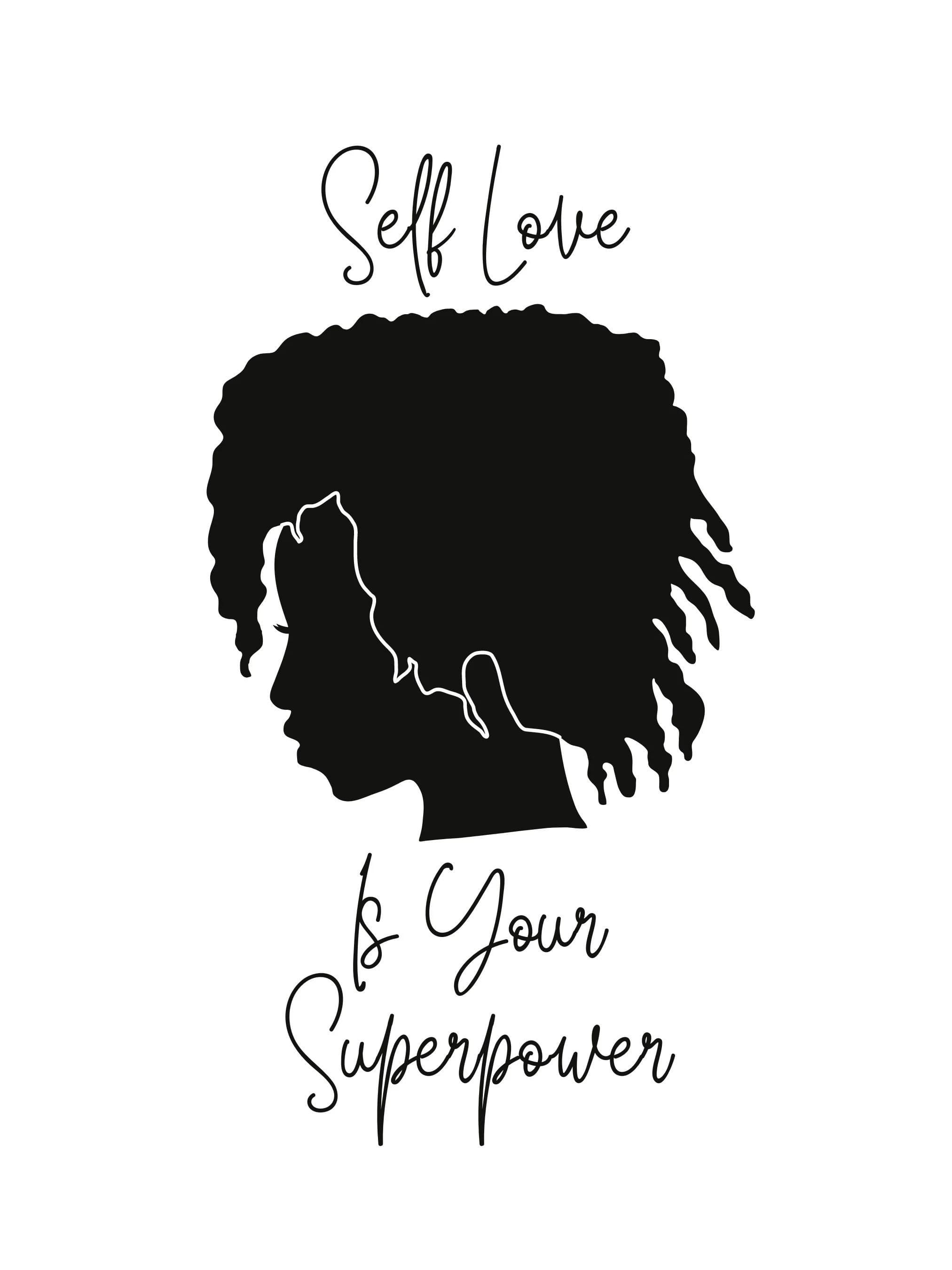 Self Love Is Your Superpower, Positive Wall Art, Digital Download, Printable, Love Print, Digital Print, Affirmation Wall Art - image 4