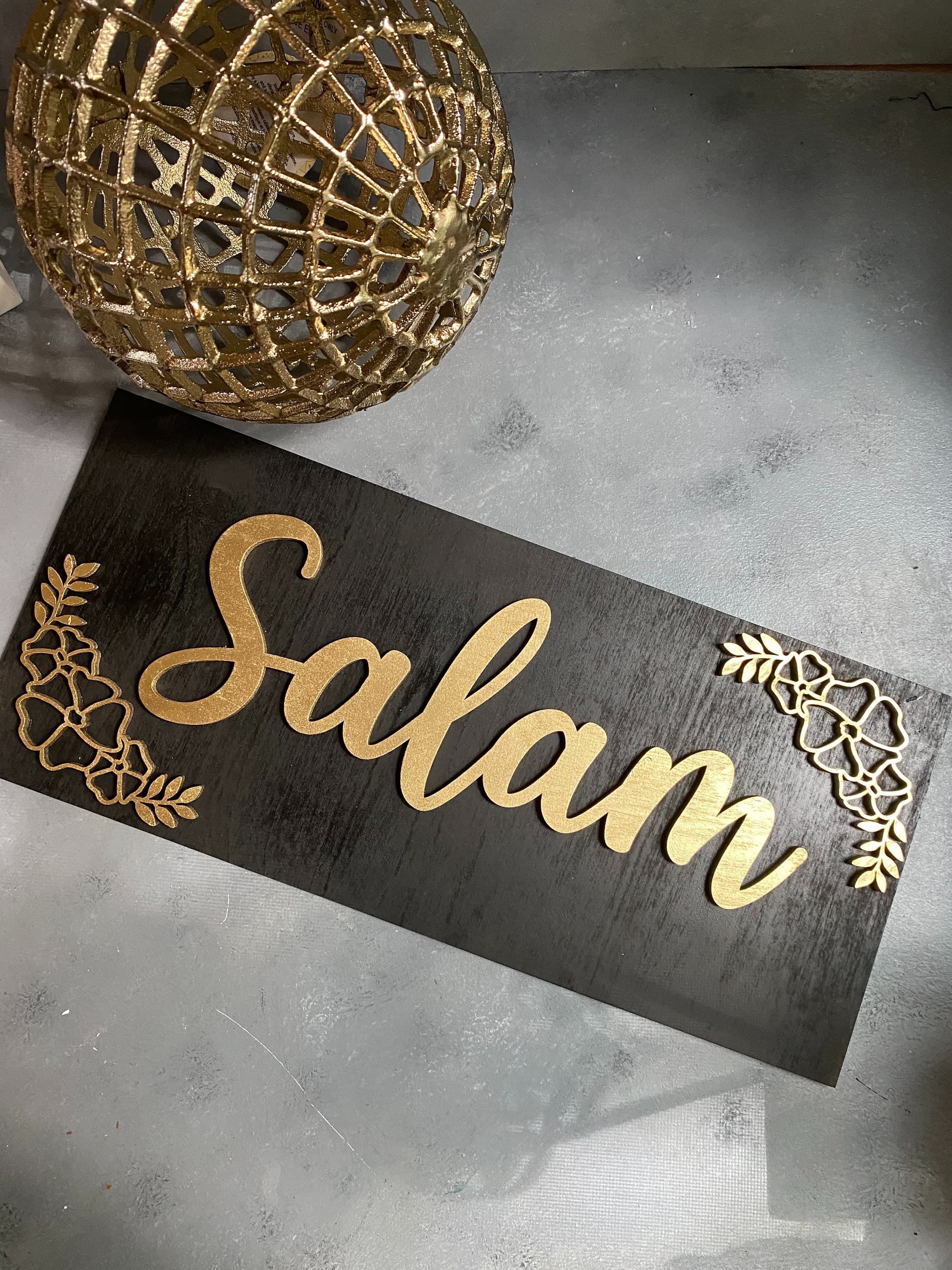 Salam Door Sign, Muslim home decor, islamic door decor, Arabic door sign - image 3