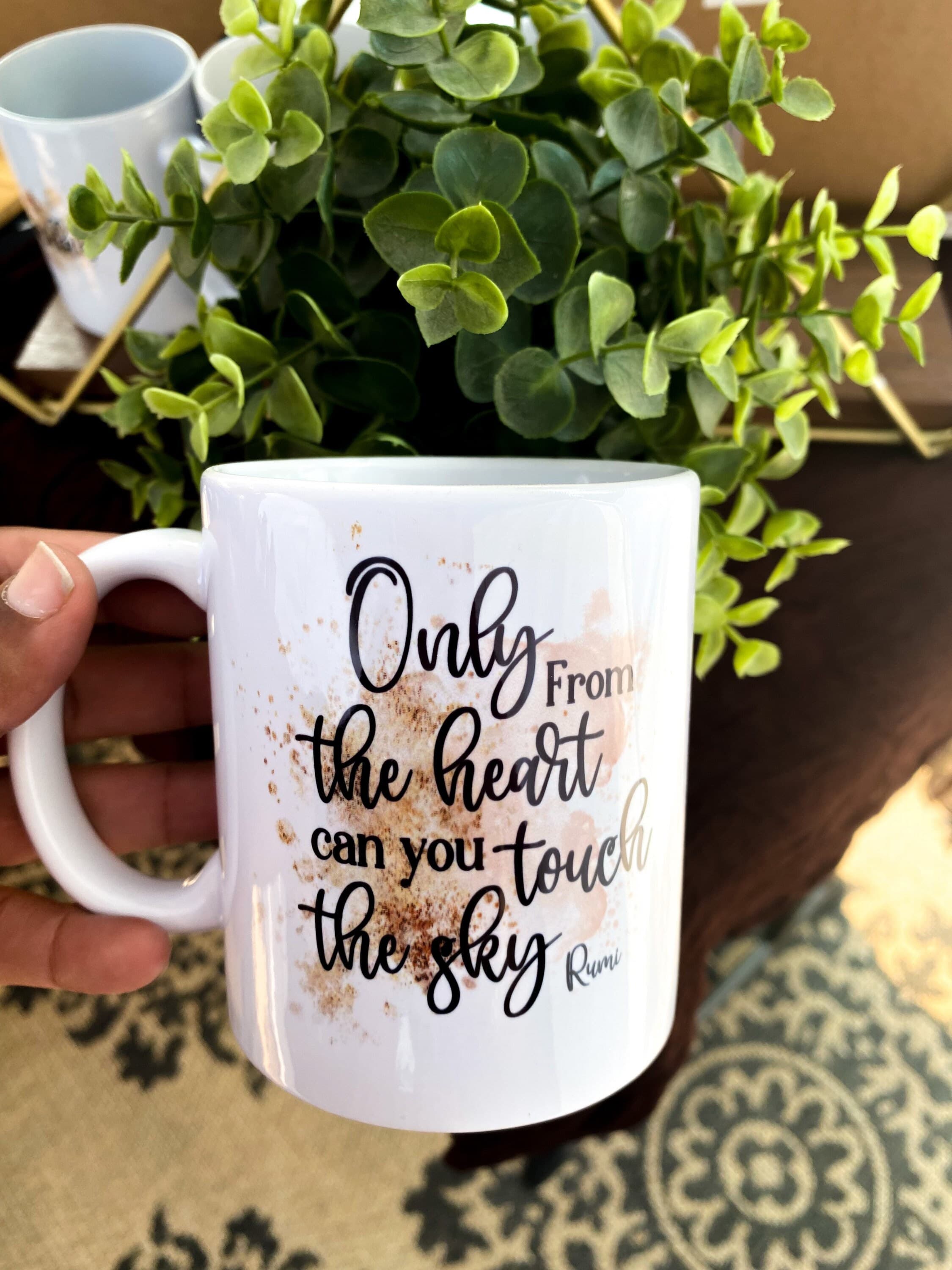 Rumi quote mug, inspirational mug,Muslim gifts,Islamic gifts