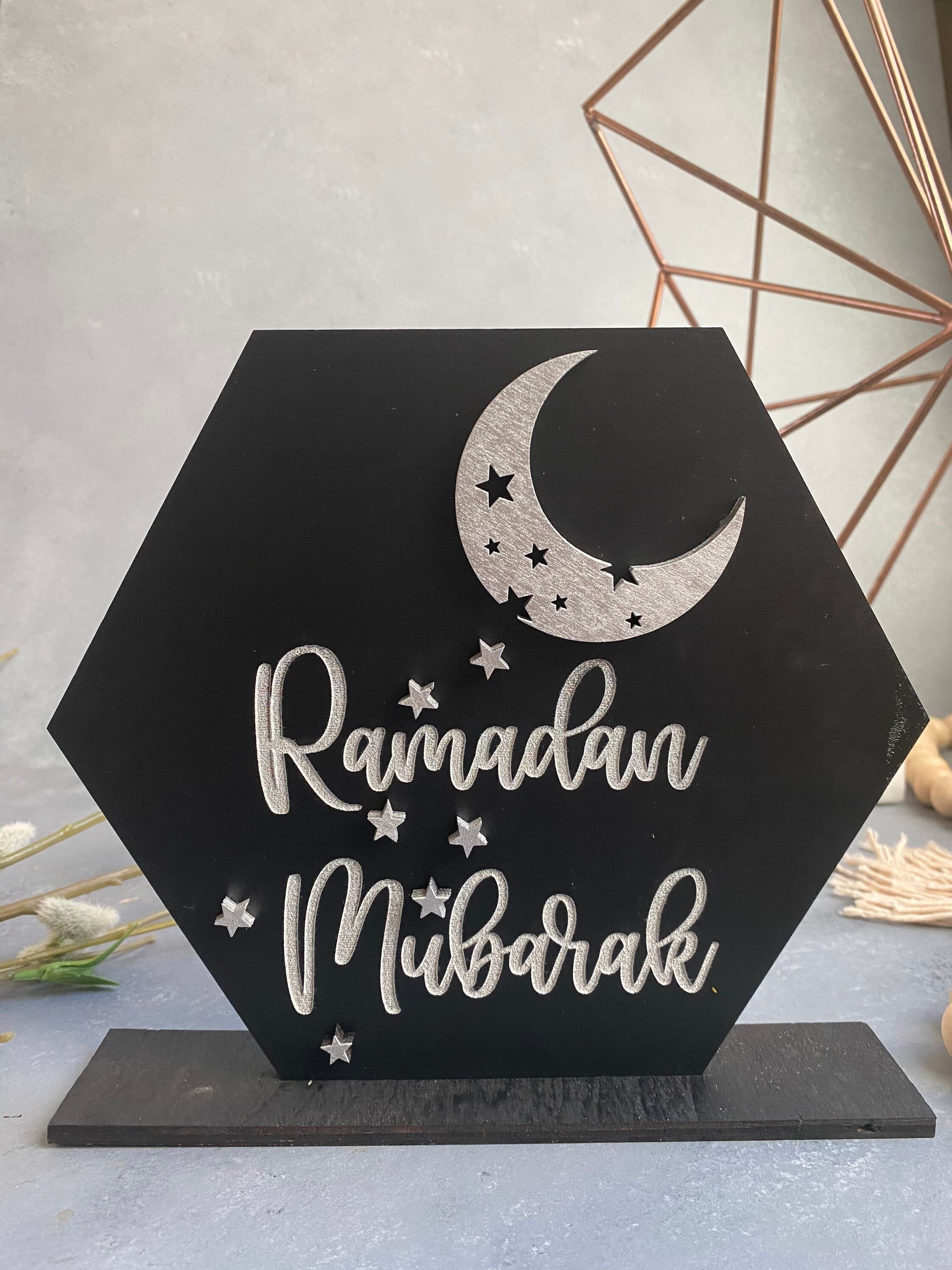 Ramadan Mubarak sign Muslim holiday Ramadan Gift Ramadan Decoration