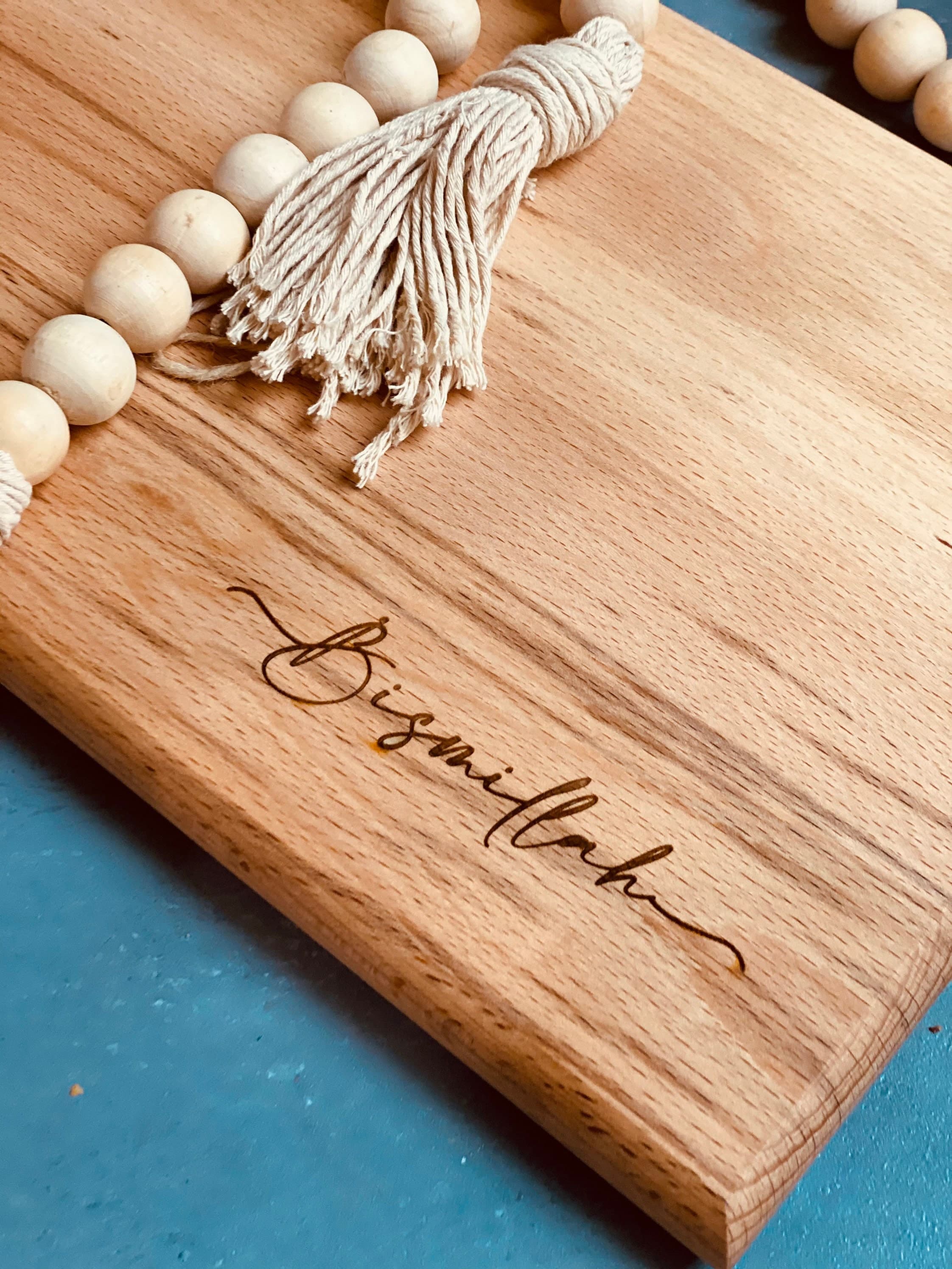 Bismillah cutting board, Muslim home decor, Islamic home decor - image 5