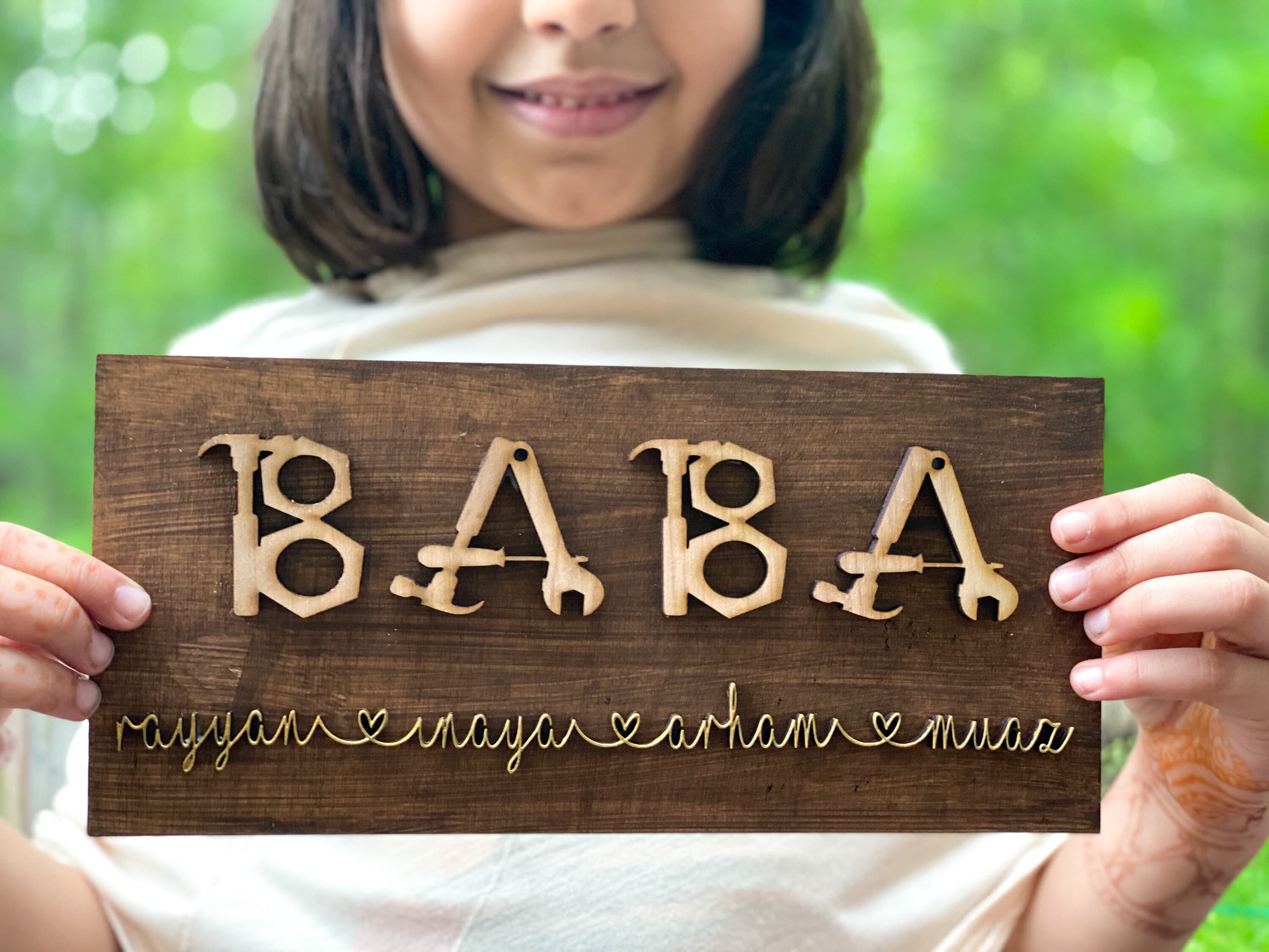 Dad's Day, Baba, Abu, Dad, Dada Abu, Nana Abu sign, fathers day gift - image 3