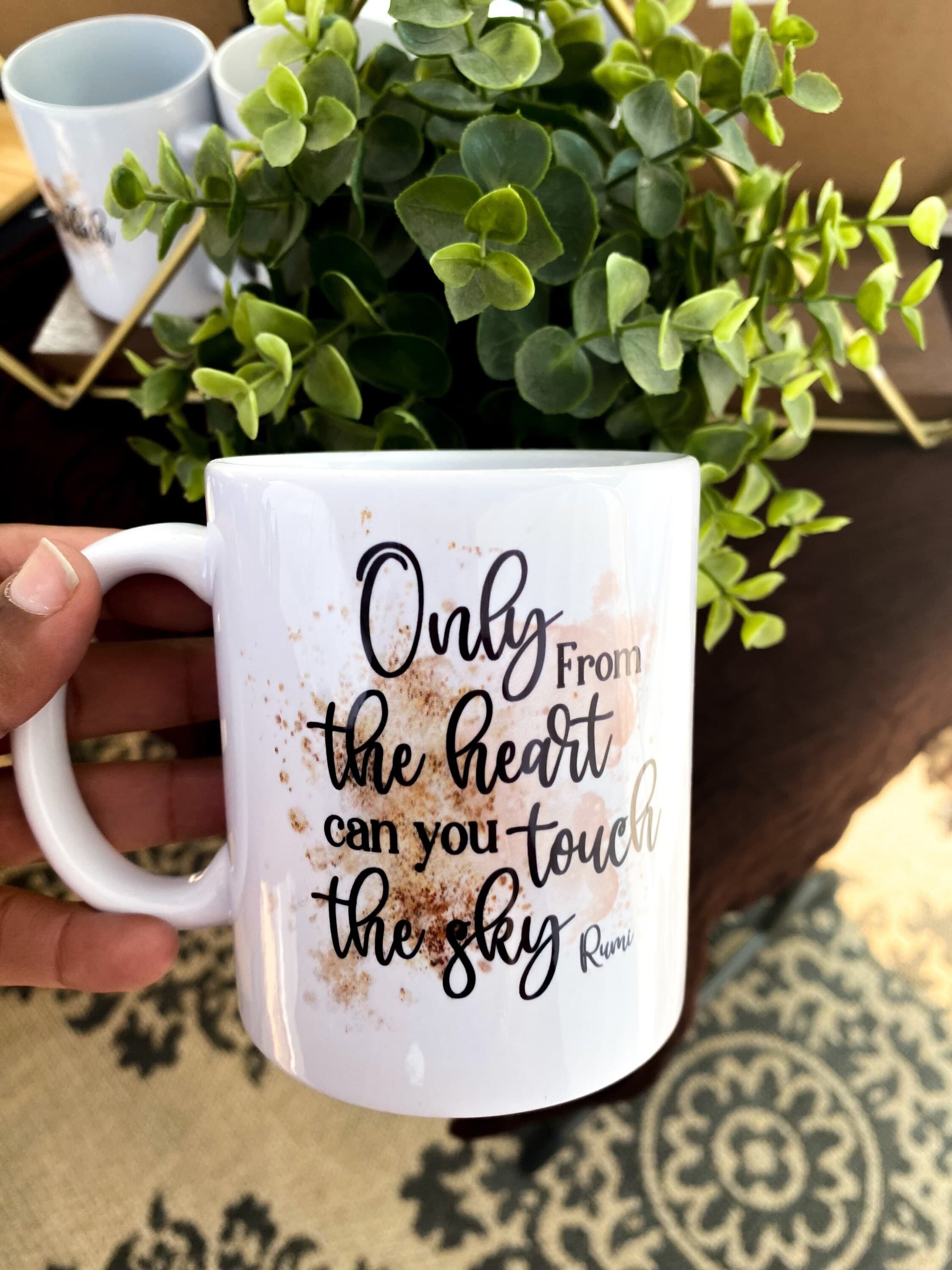Rumi quote mug, inspirational mug,Muslim gifts,Islamic gifts - image 4