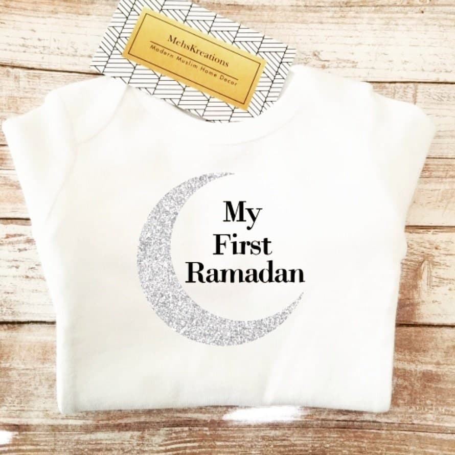 My first Ramadan Onsie, baby onsie, Muslim baby