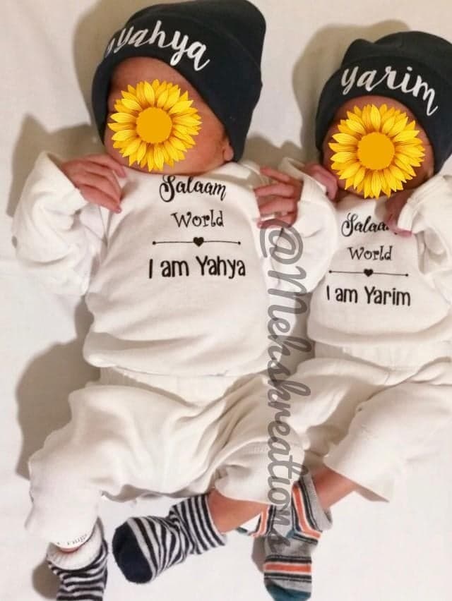 Salam World Onesie, Muslim baby bodysuit islamic baby - image 3