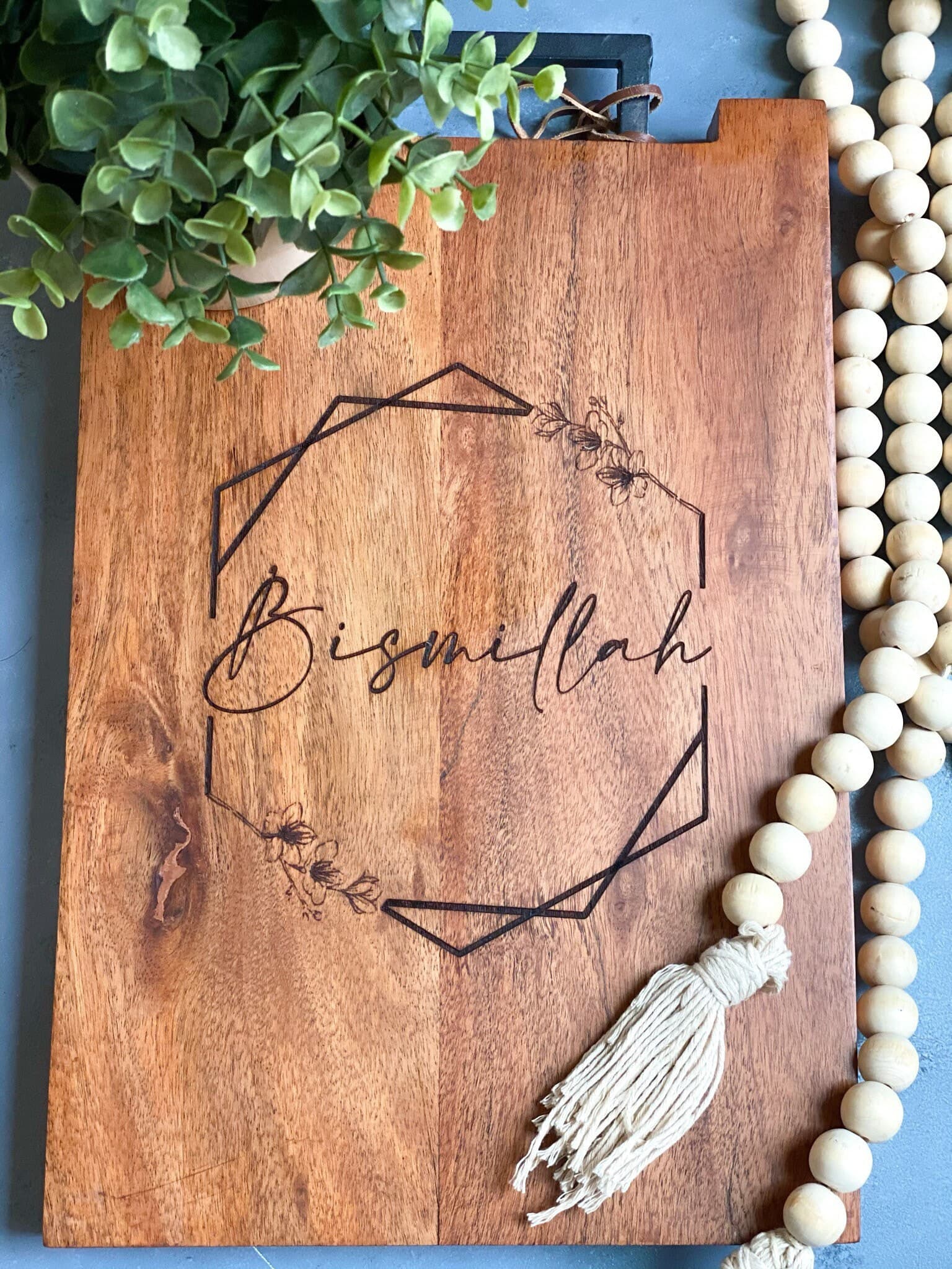 Bismillah cutting board, Muslim home decor , Islamic gifts, customize muslim cutting board, Muslim Gifts - image 5