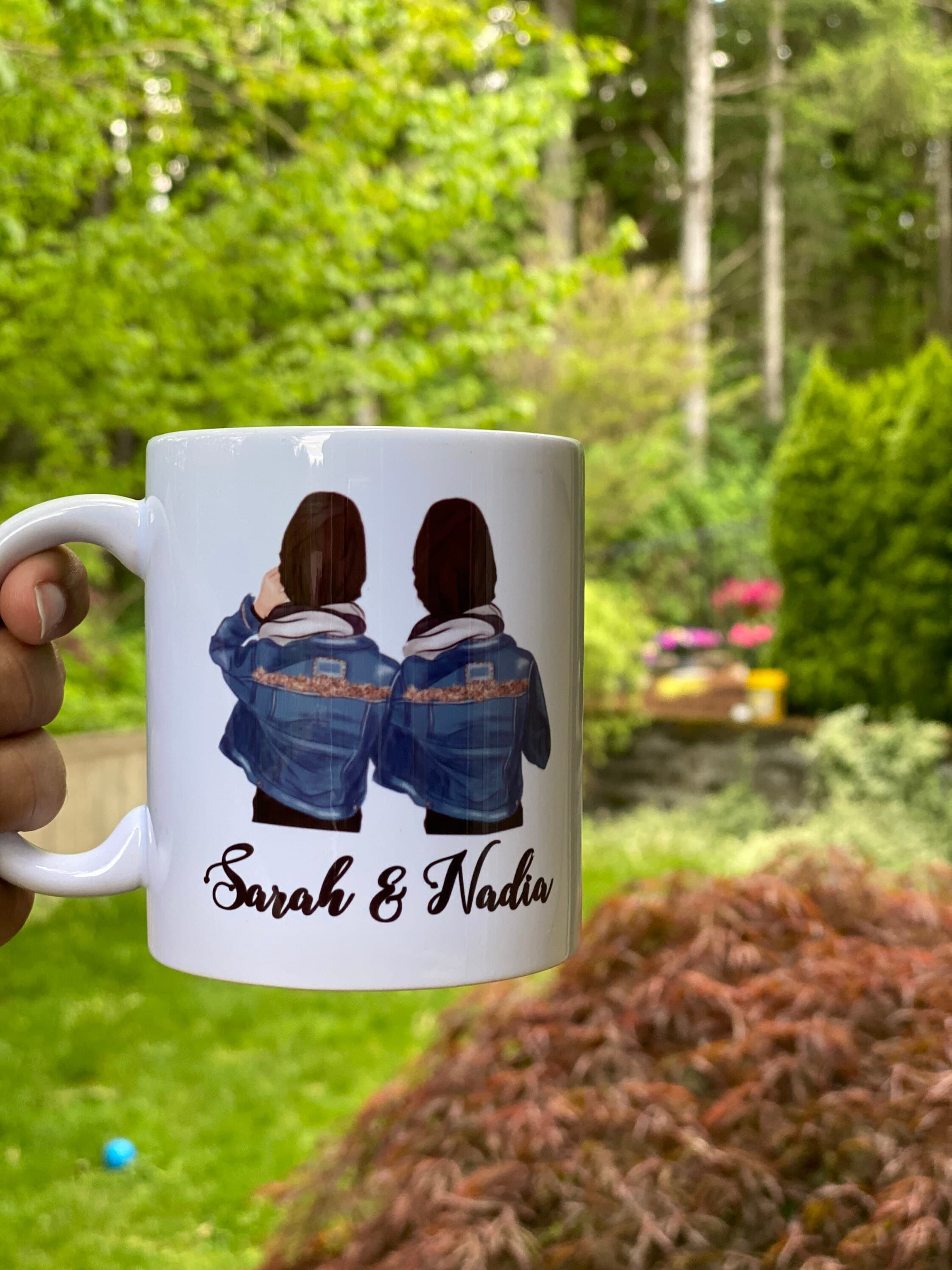 Hijabi sisters mug, Soul sisters Best friend, hijabi Mug, Muslim Islamic sister hijab, Hijabi gifts, - image 4