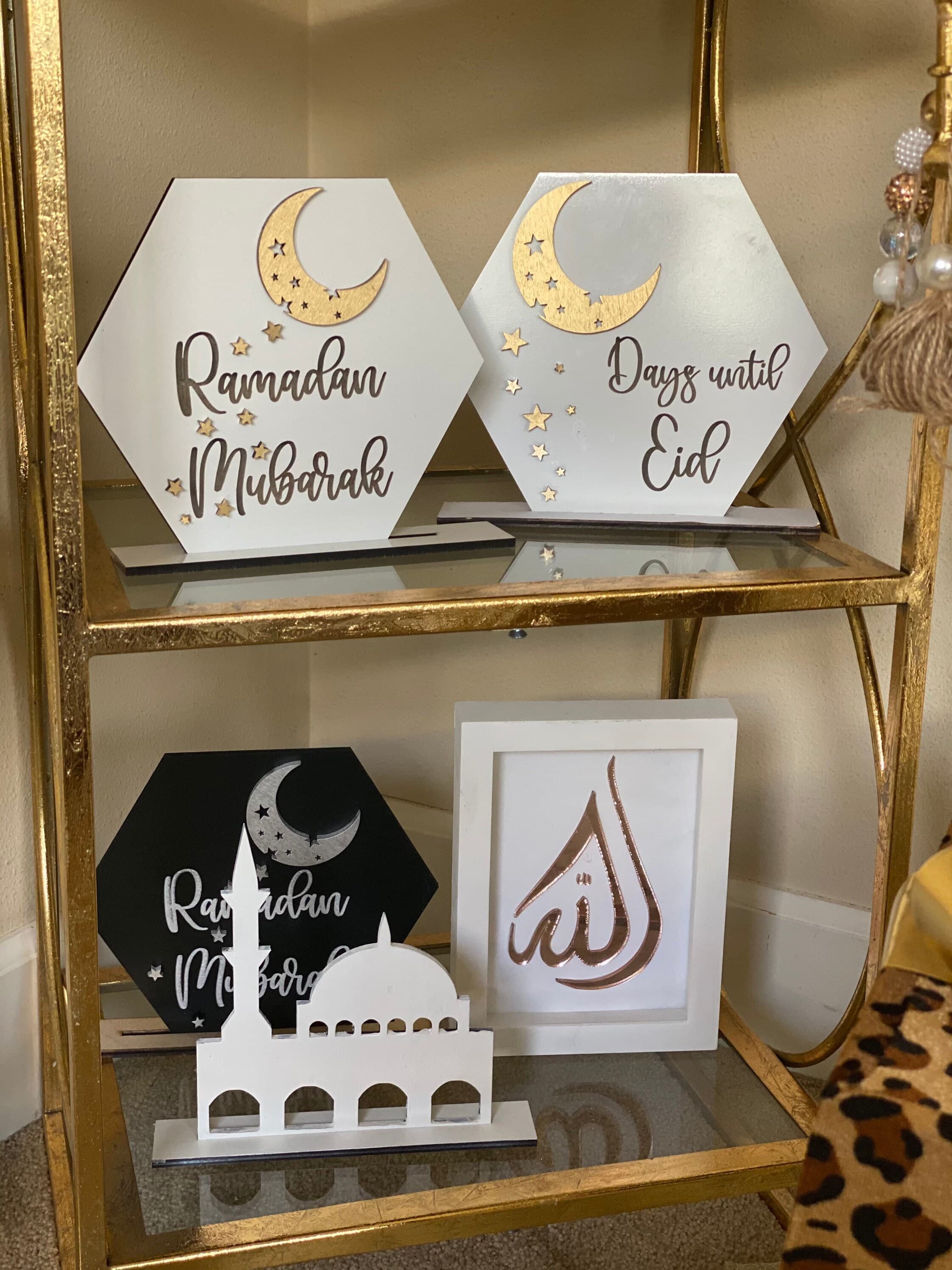 Days until Eid - Decorative Stand - Eid Decoration -  Eid gifts - Eid countdown calendar - image 3