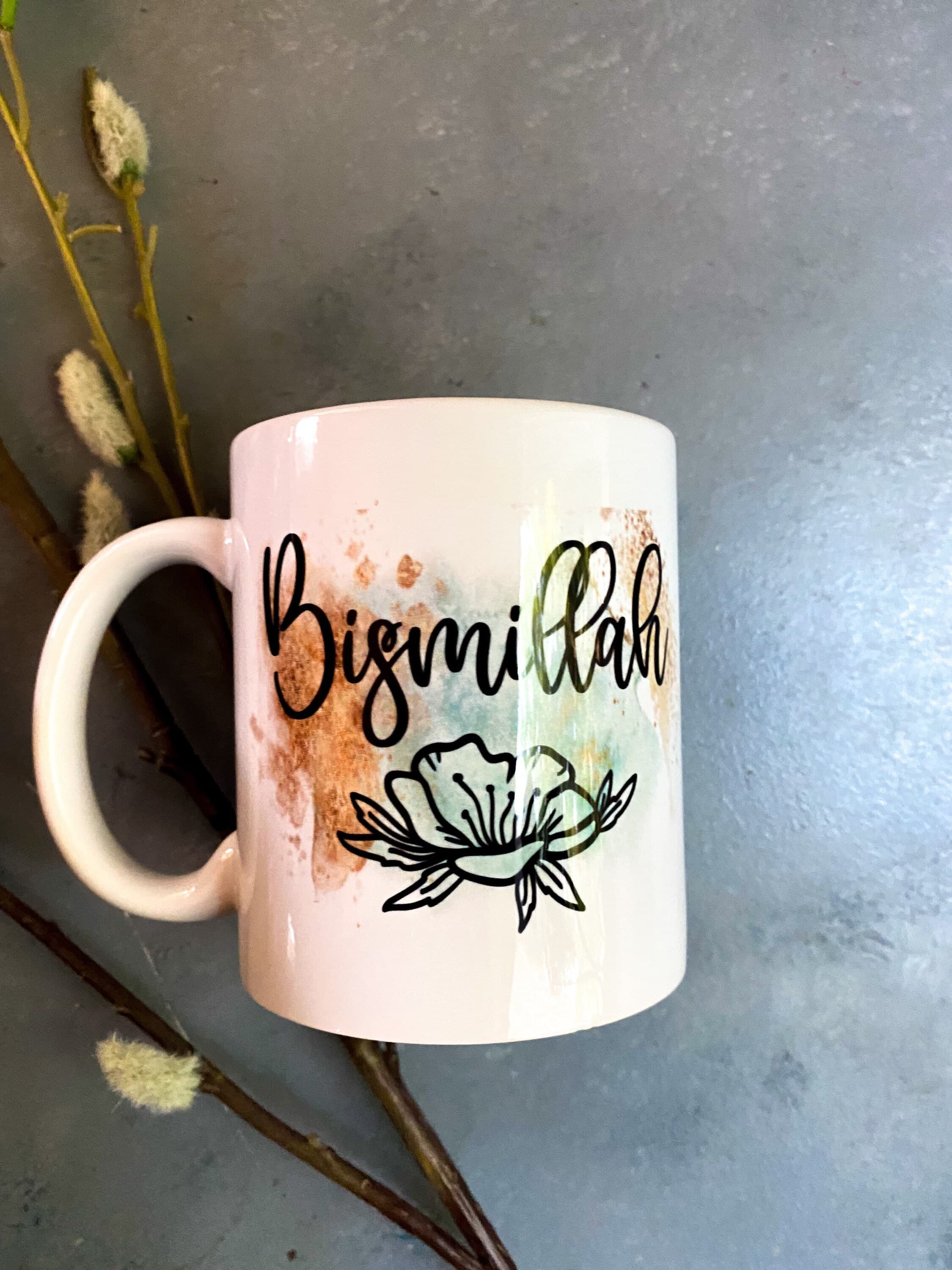 Bismillah Mug, Islamic Mug, Muslim Mug, Islamic gifts for women, Muslim Gifts