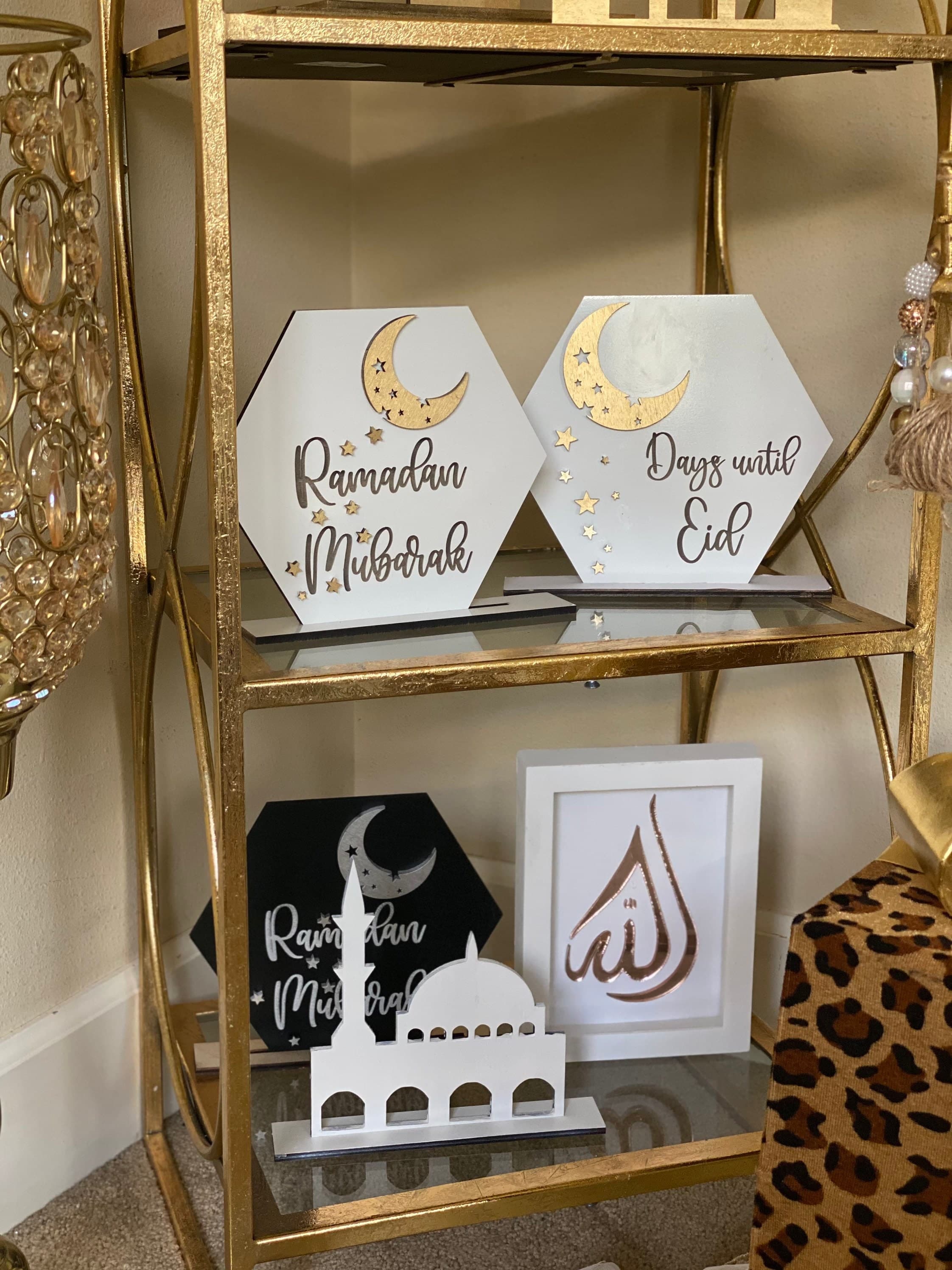Days until Eid - Decorative Stand - Eid Decoration -  Eid gifts - Eid countdown calendar - image 5