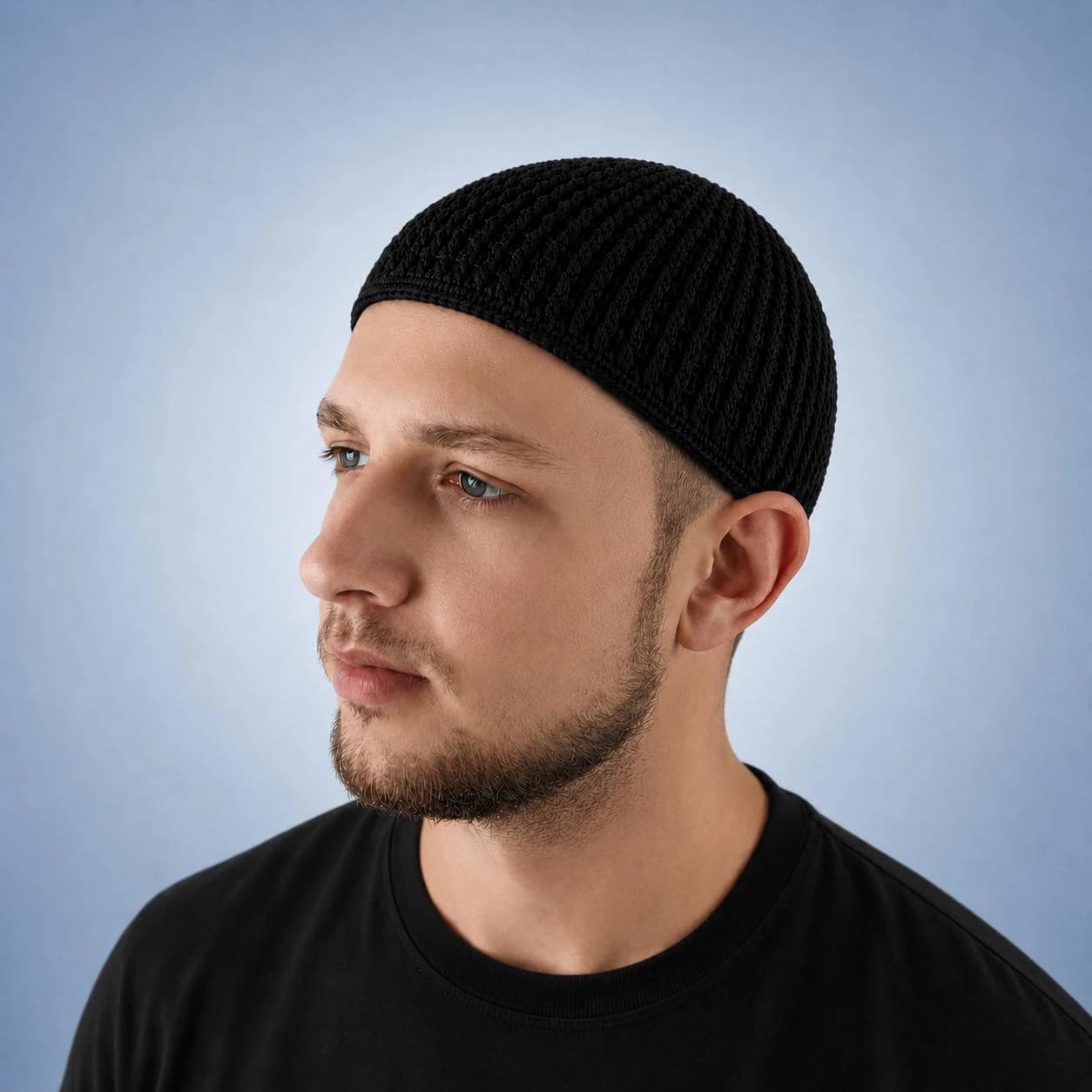 Extra large kippah men Woven Jewish yarmulke textured Daily Baba Sali style kippot Rosh Hashanah, Bar Mitzvah gift