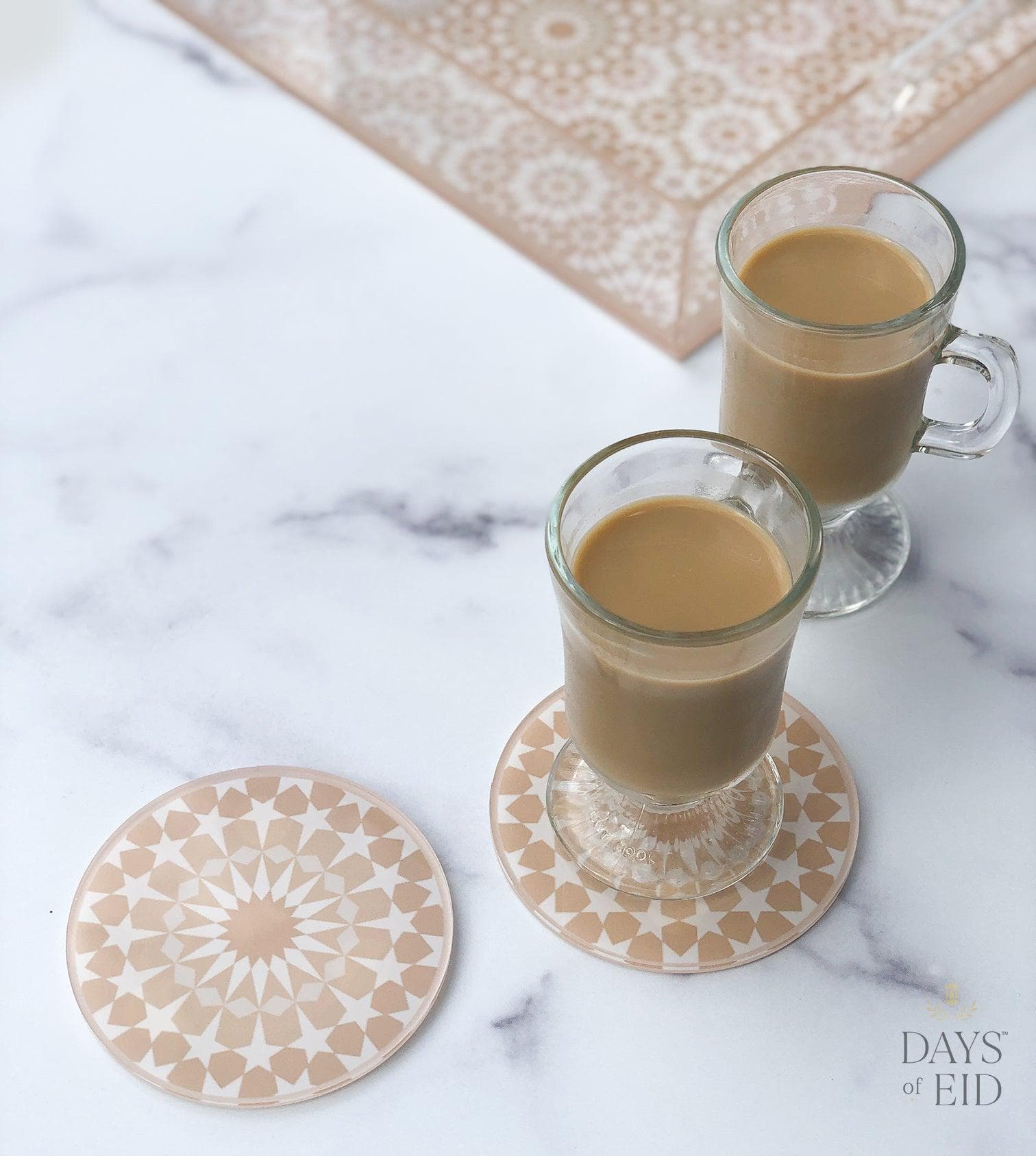 Marrakech Acrylic Coasters - Neutral *NEW*