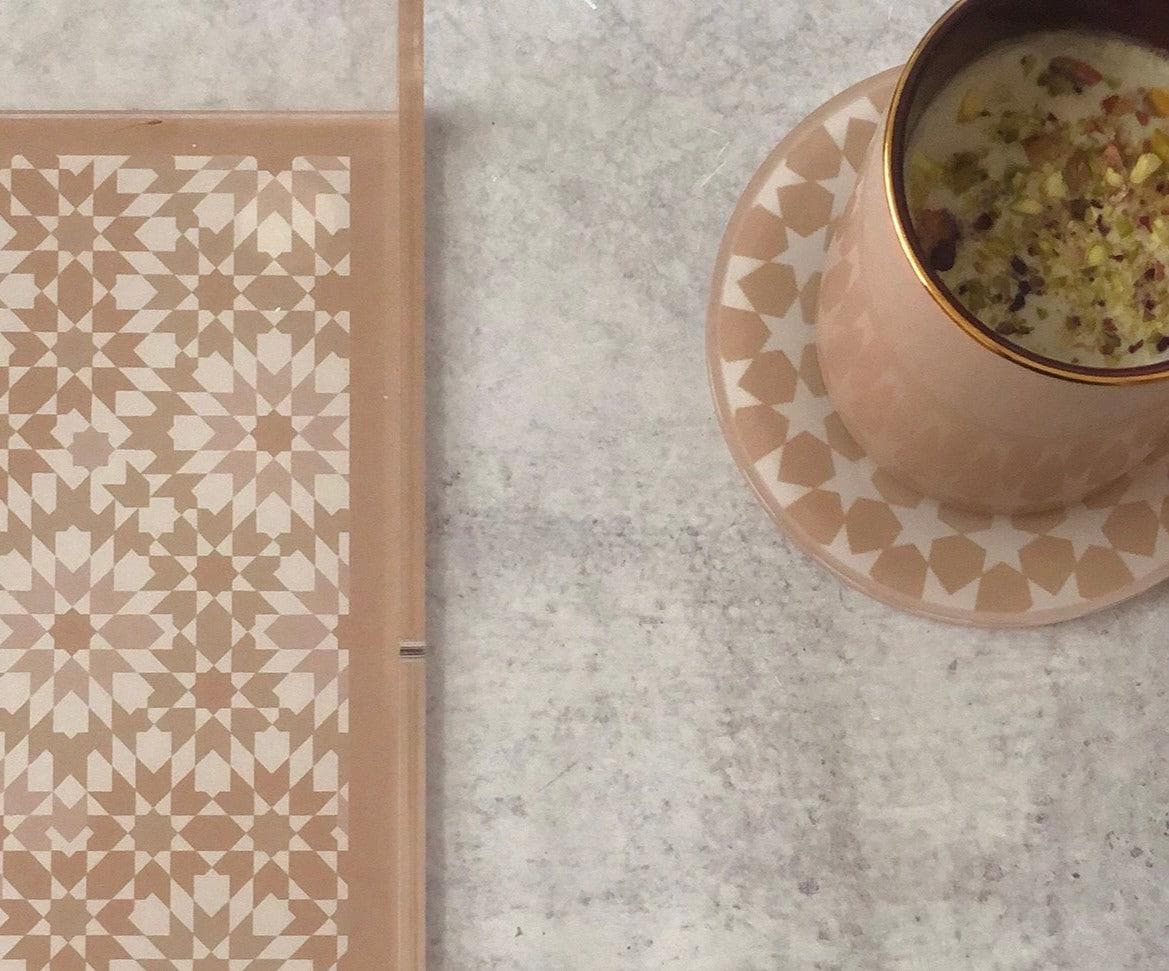 Marrakech Acrylic Coasters - Neutral *NEW* - image 5