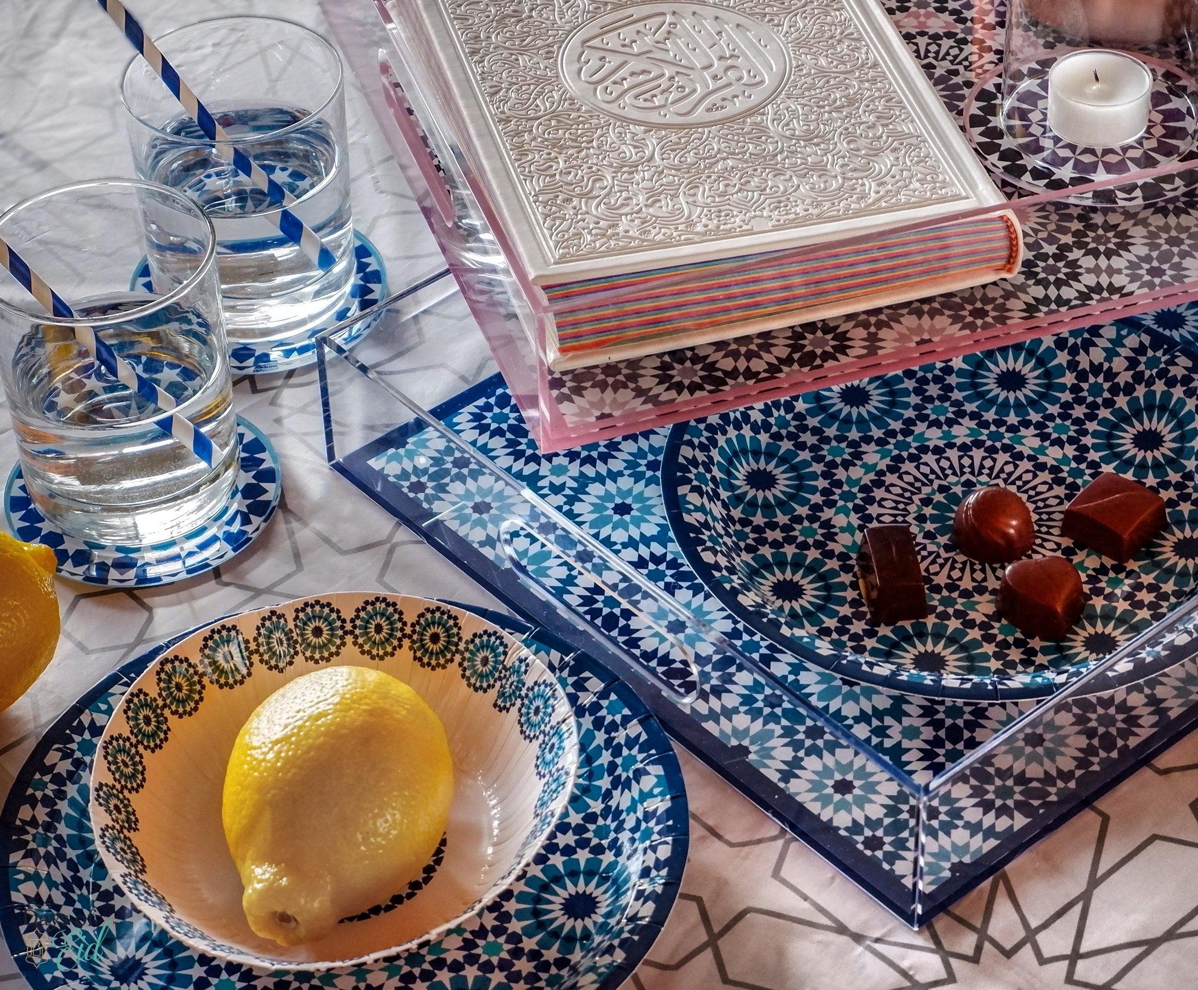 Marrakech Acrylic Tray - Pink & Grey - image 5